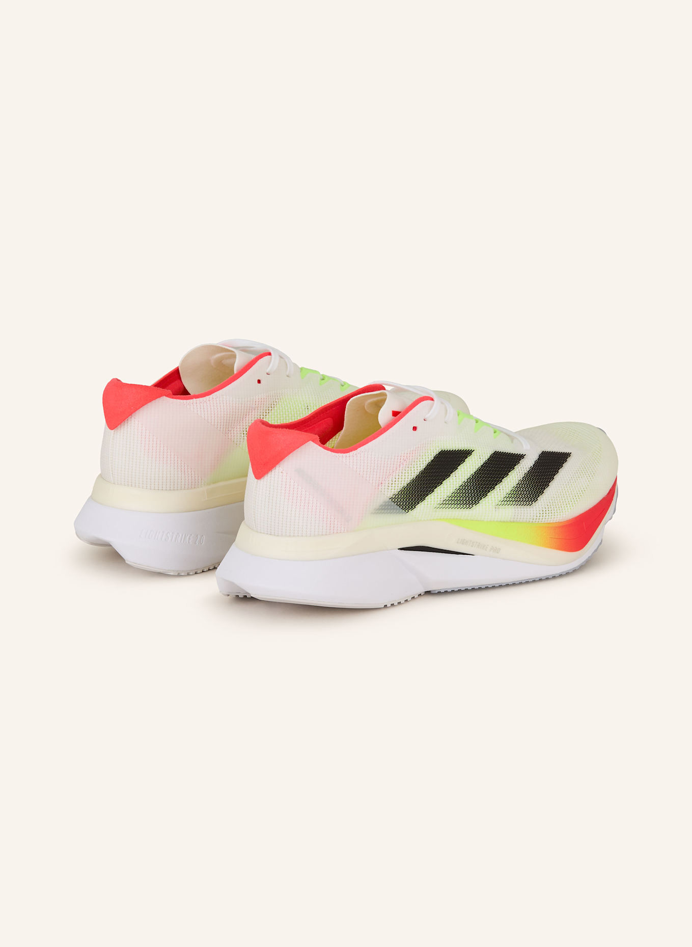 adidas Běžecké boty ADIZERO BOSTON 12, Barva: BÍLÁ/ NEONOVĚ ŽLUTÁ (Obrázek 2)