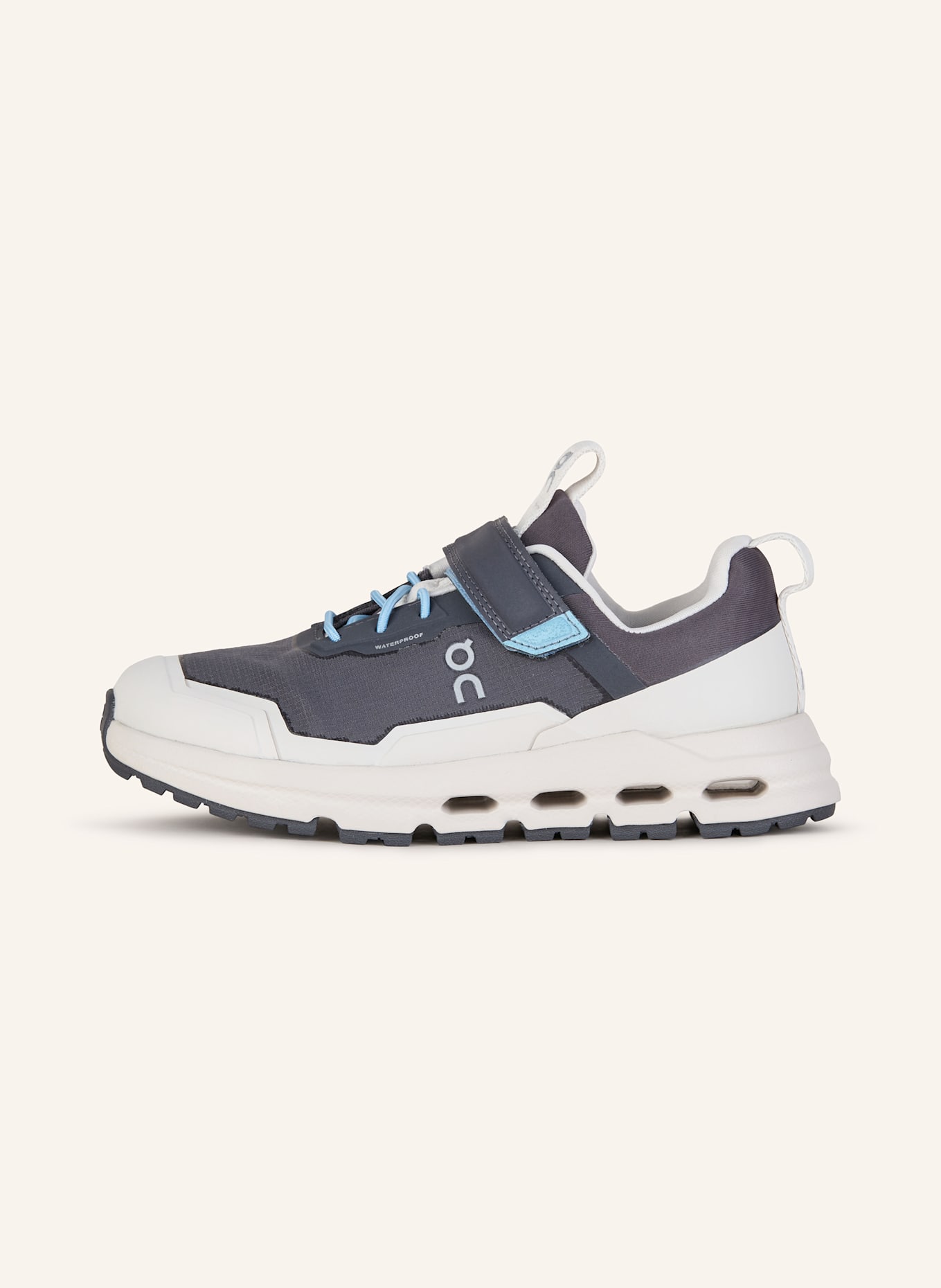 On Sneaker CLOUDHERO WATERPROOF: DUNKELGRAU / CREME