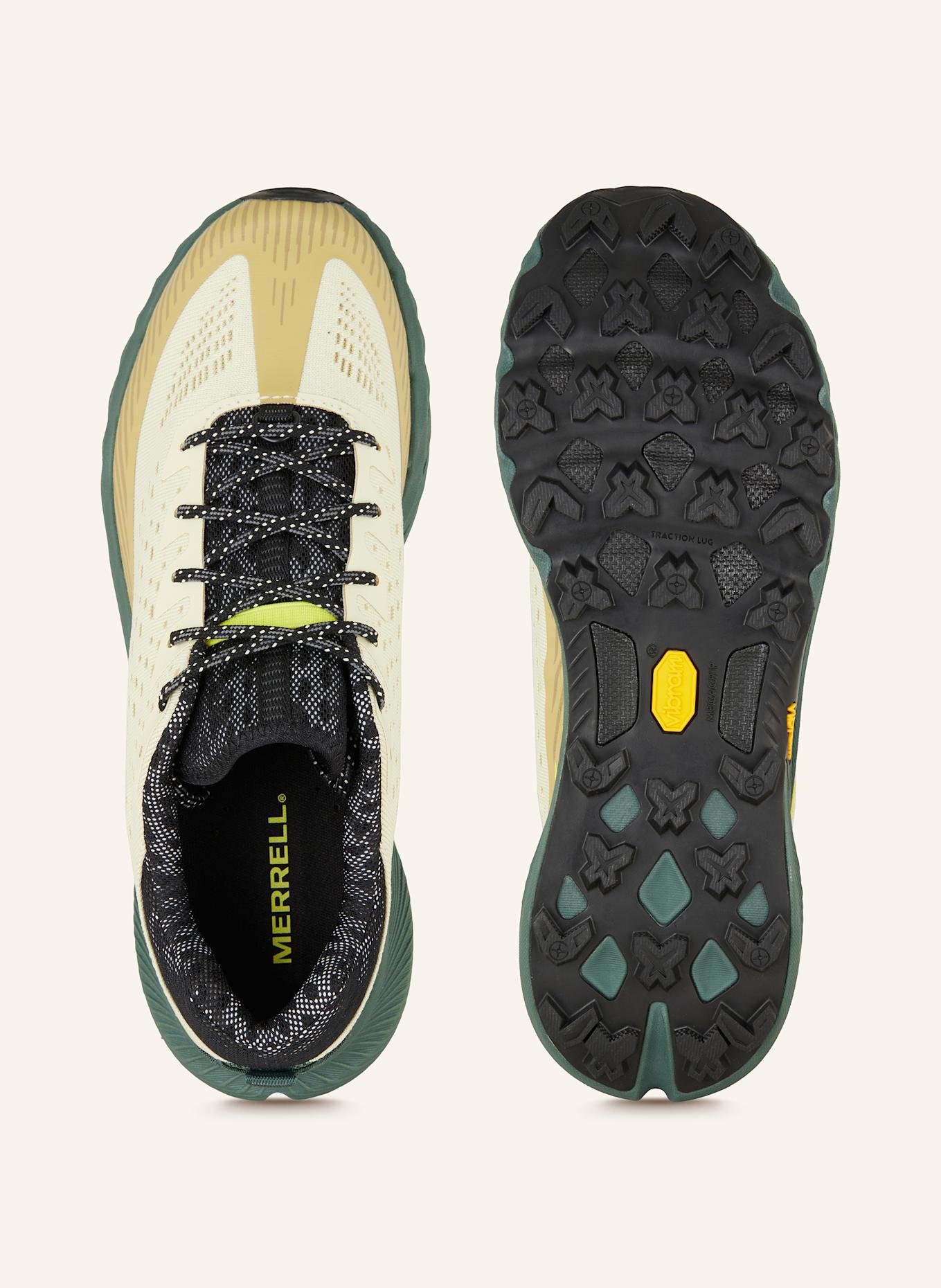 MERRELL Trailrunning-Schuhe AGILITY PEAK 5: ECRU / BEIGE / DUNKELGRÜN