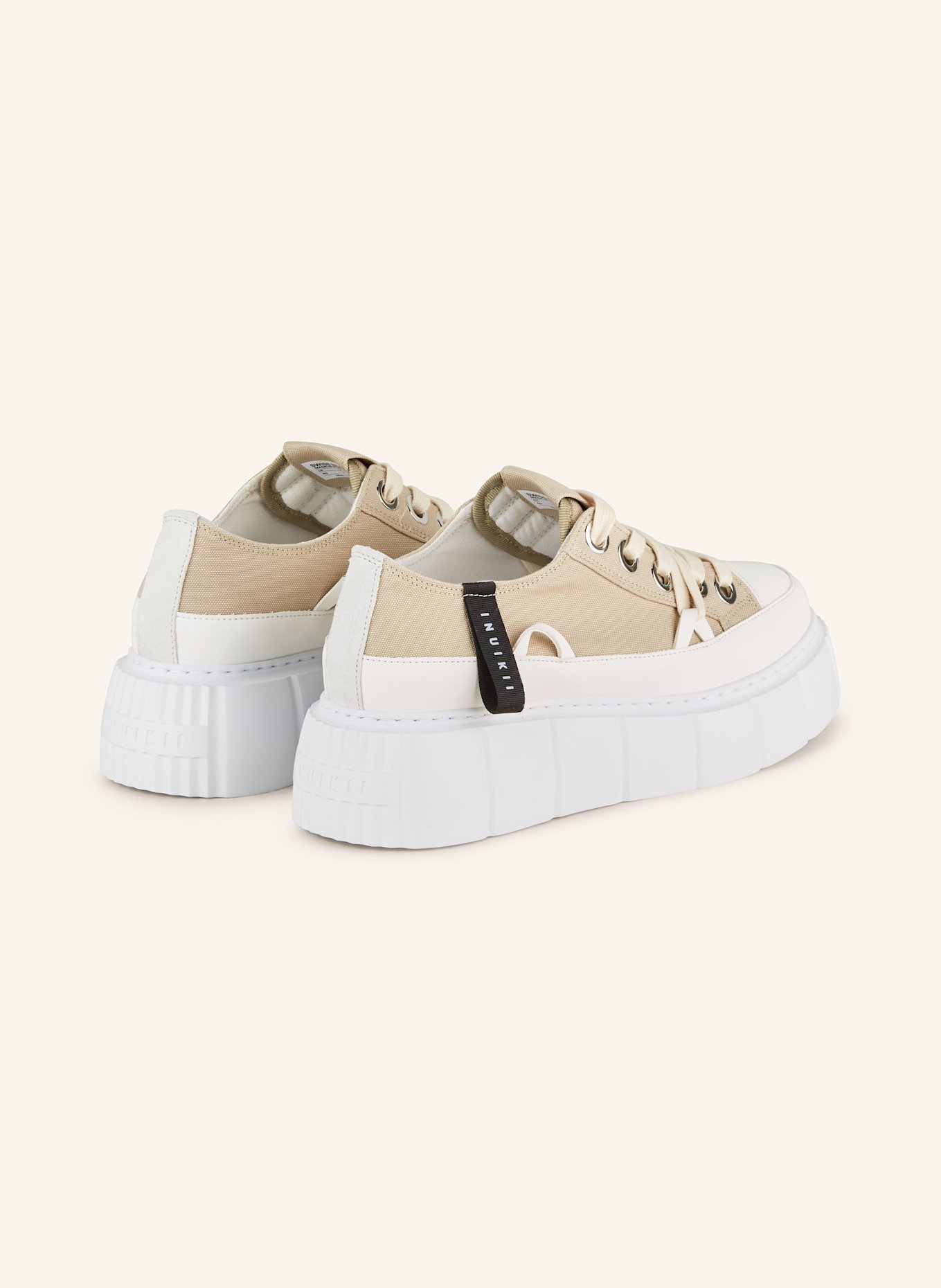 INUIKII Sneakersy MATILDA CANVAS LOW: SVĚTLE ŠEDÁ