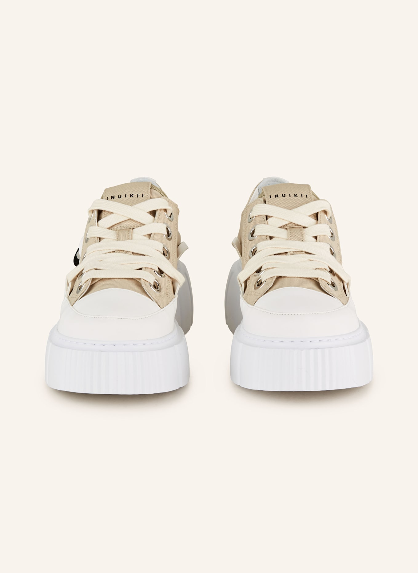 INUIKII Sneakersy MATILDA CANVAS LOW: SVĚTLE ŠEDÁ