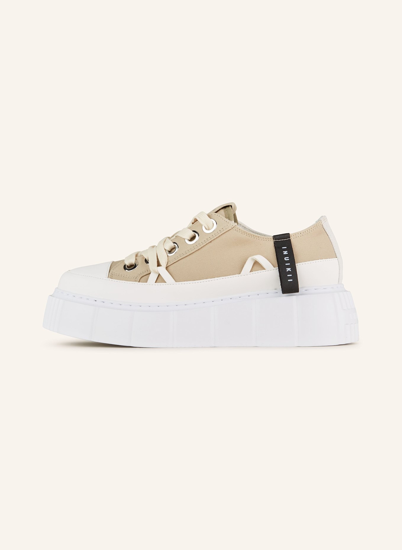 INUIKII Sneakersy MATILDA CANVAS LOW: SVĚTLE ŠEDÁ