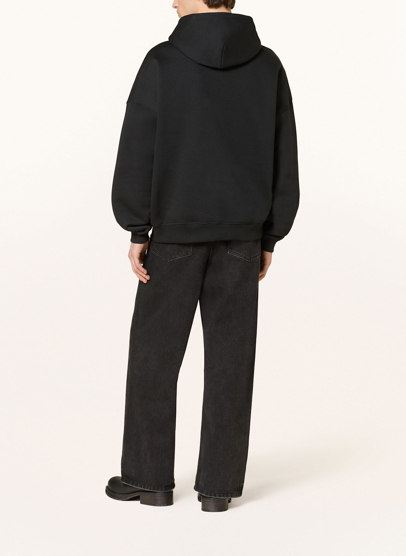 WRSTBHVR Oversized hoodie HAKO: BLACK