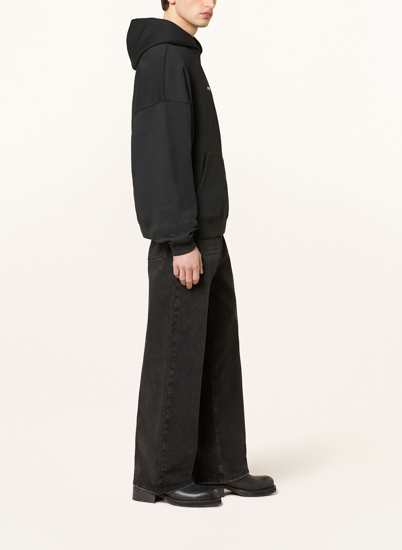 WRSTBHVR Oversized hoodie HAKO: BLACK