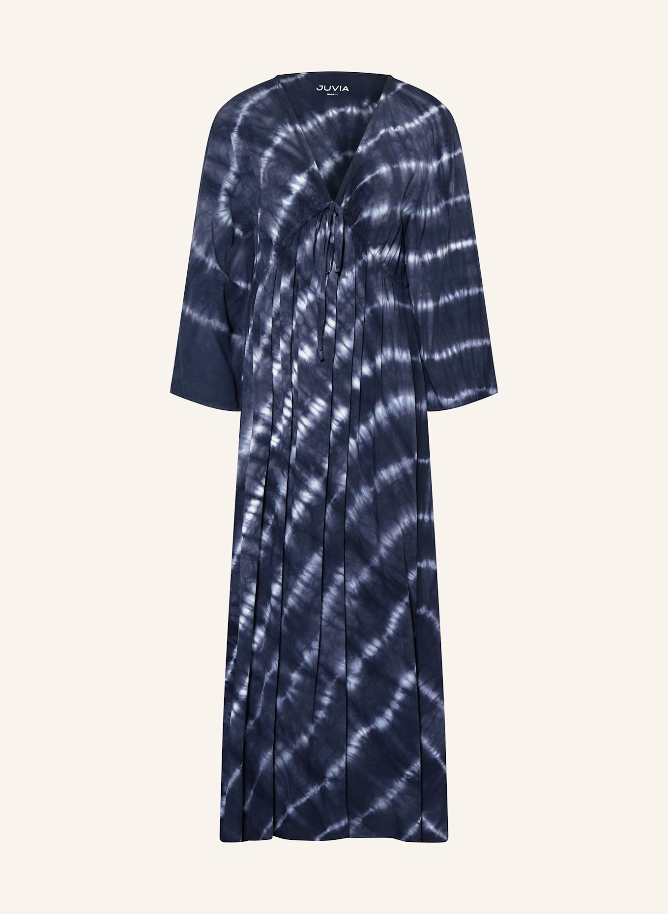 Juvia Kleid JANICE mit 3/4-Arm: BLAU/ WEISS