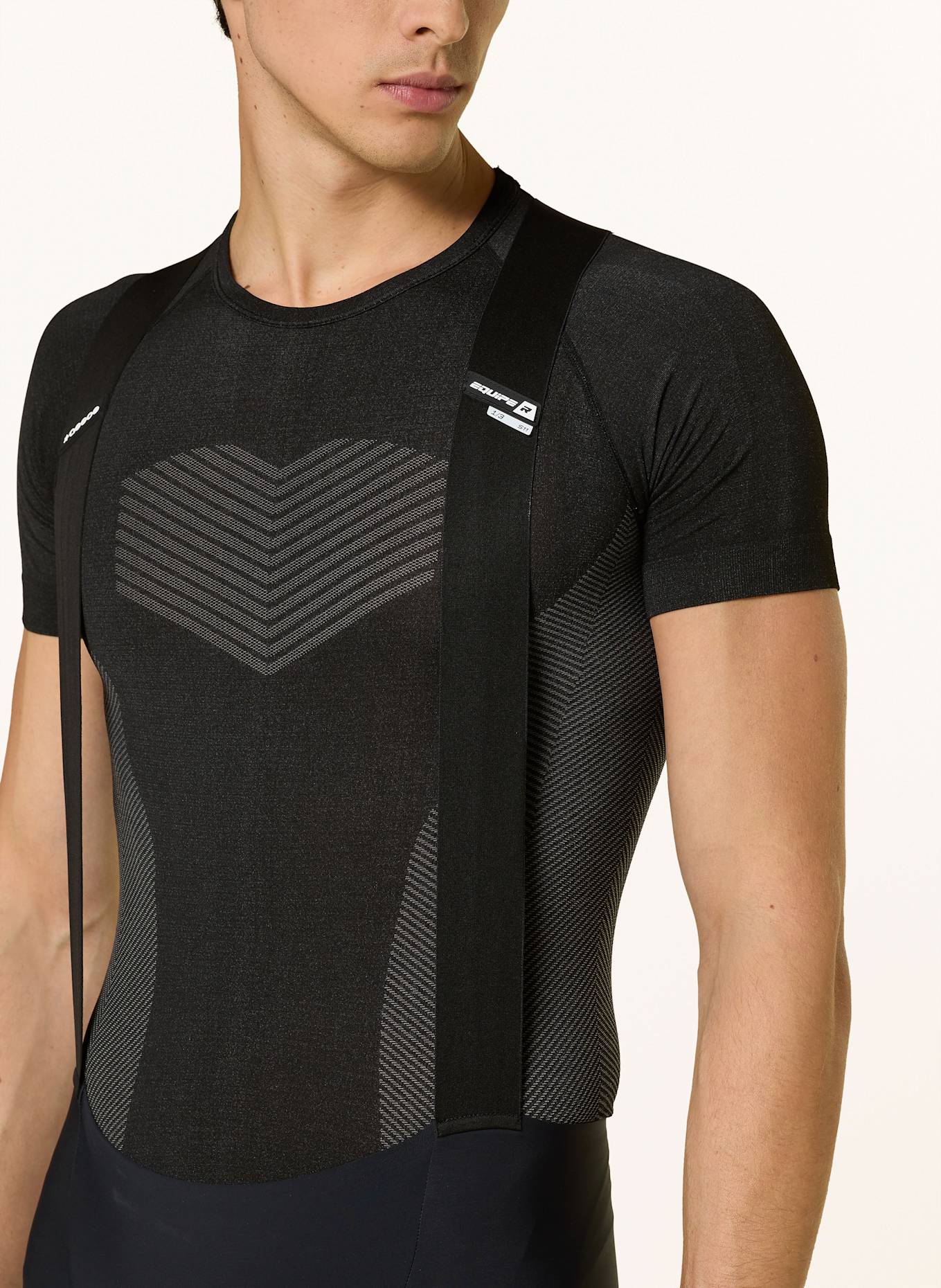 ASSOS EQUIPE R S11 cycling shorts with straps and padded insert: BLACK