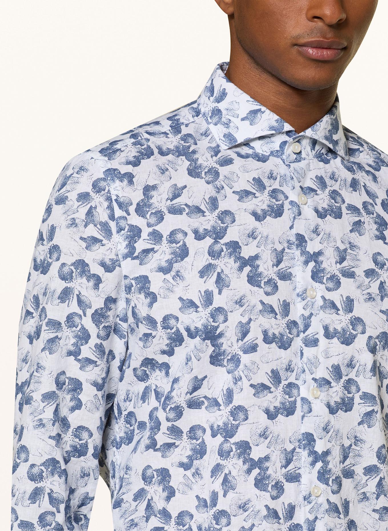 JOOP! Hemd PAI Slim Fit mit Leinen: WEISS / BLAU