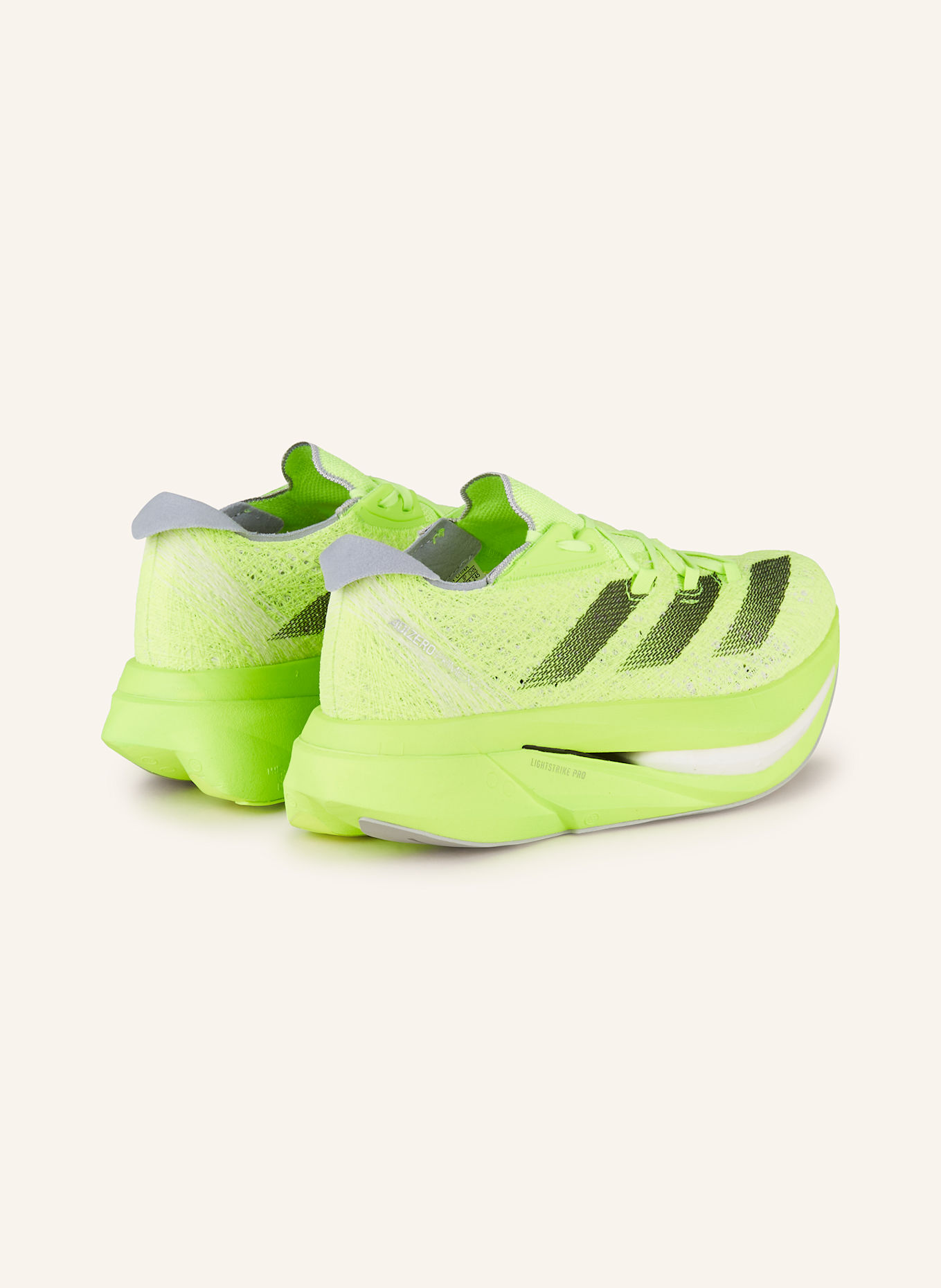 adidas Laufschuhe ADIZERO PRIME X 2 STRUNG: NEONGRÜN/ SCHWARZ/ GRAU