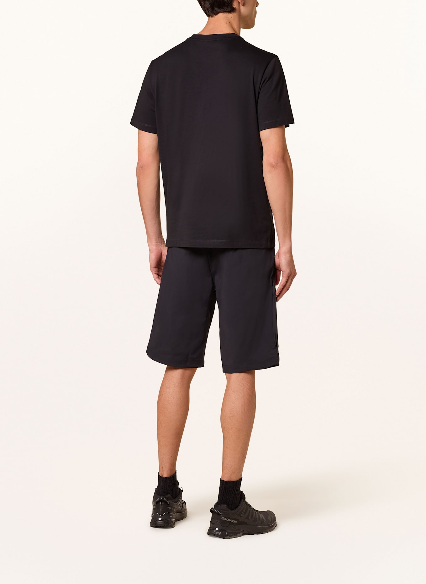 SALOMON T-Shirt CHEST LOGO: SCHWARZ