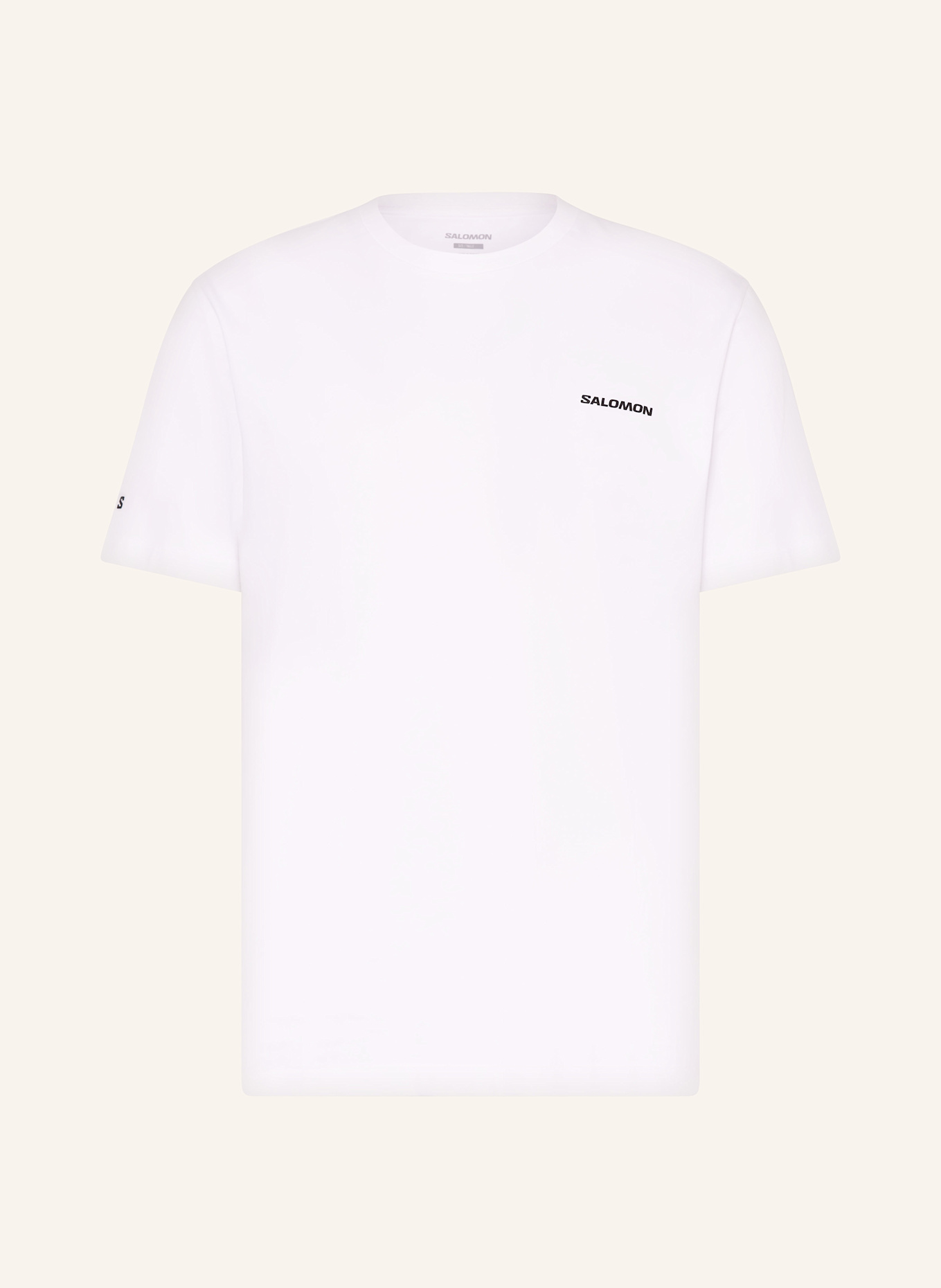 SALOMON T-Shirt CHEST LOGO: WEISS