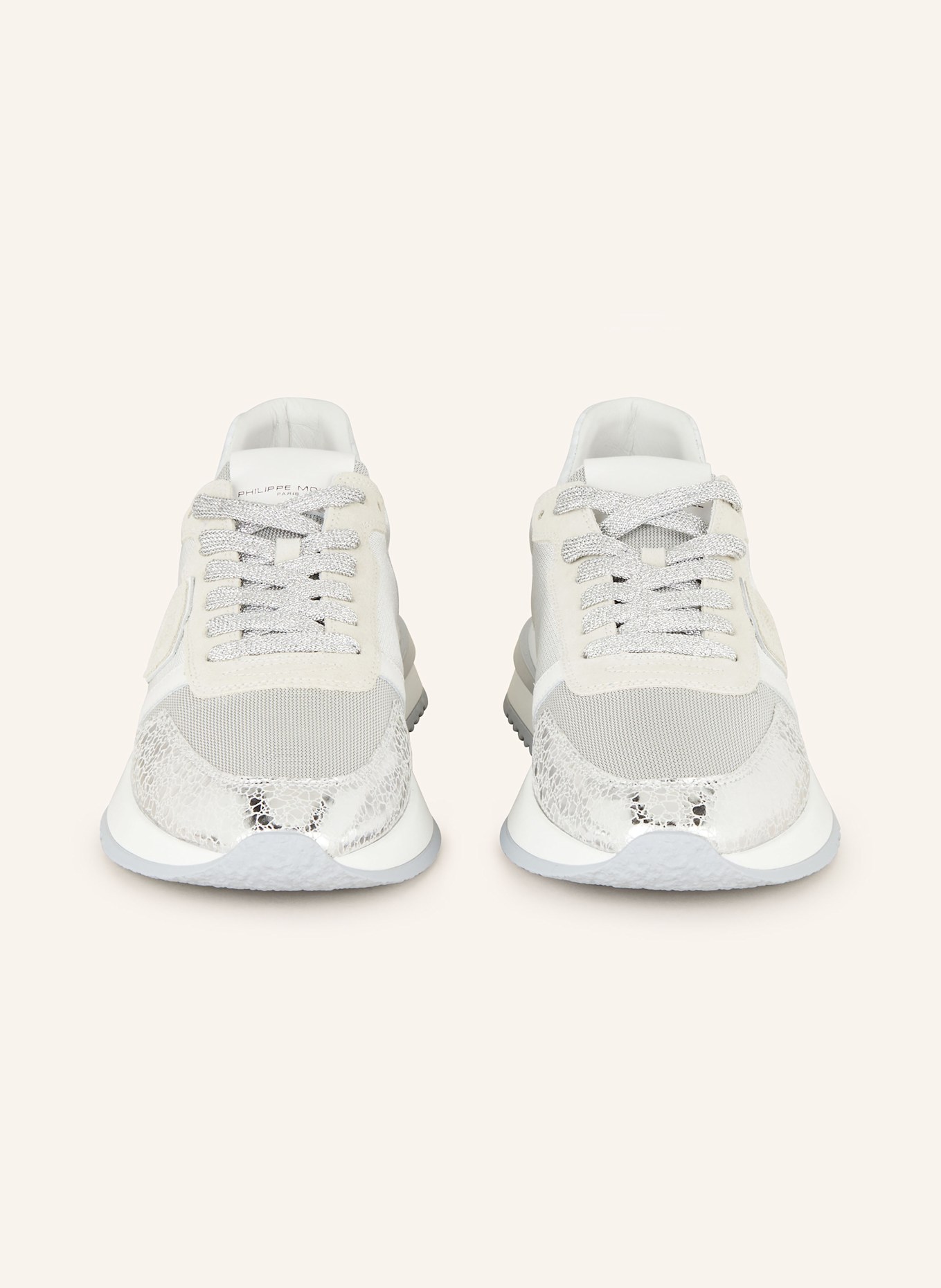 PHILIPPE MODEL Sneaker TROPEZ 2.1: SILBER/ WEISS