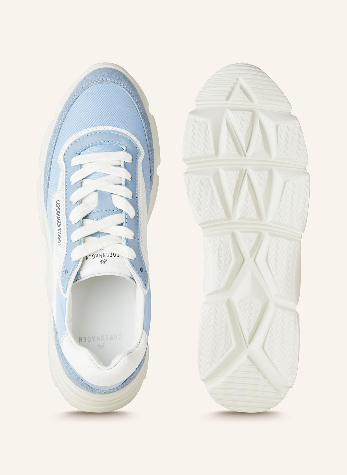COPENHAGEN Sneaker CPH56: HELLBLAU/ HELLGRAU