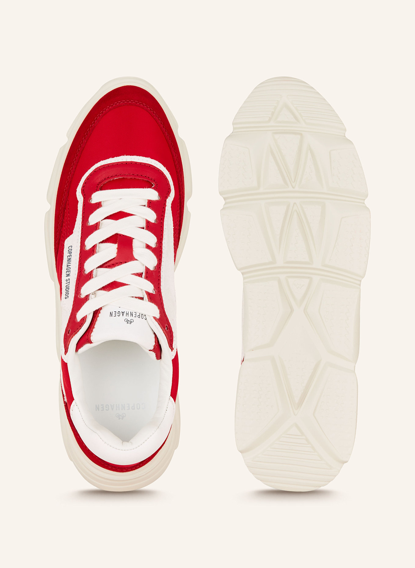 COPENHAGEN Sneaker CPH56: ROT/ WEISS