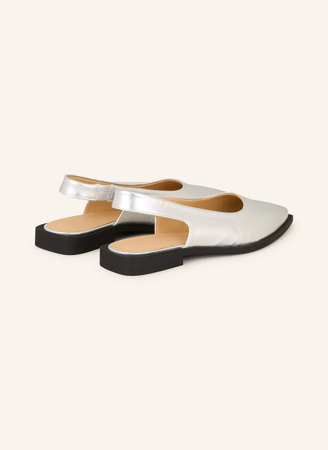 COPENHAGEN Slingback ballerinas CPH416: SILVER