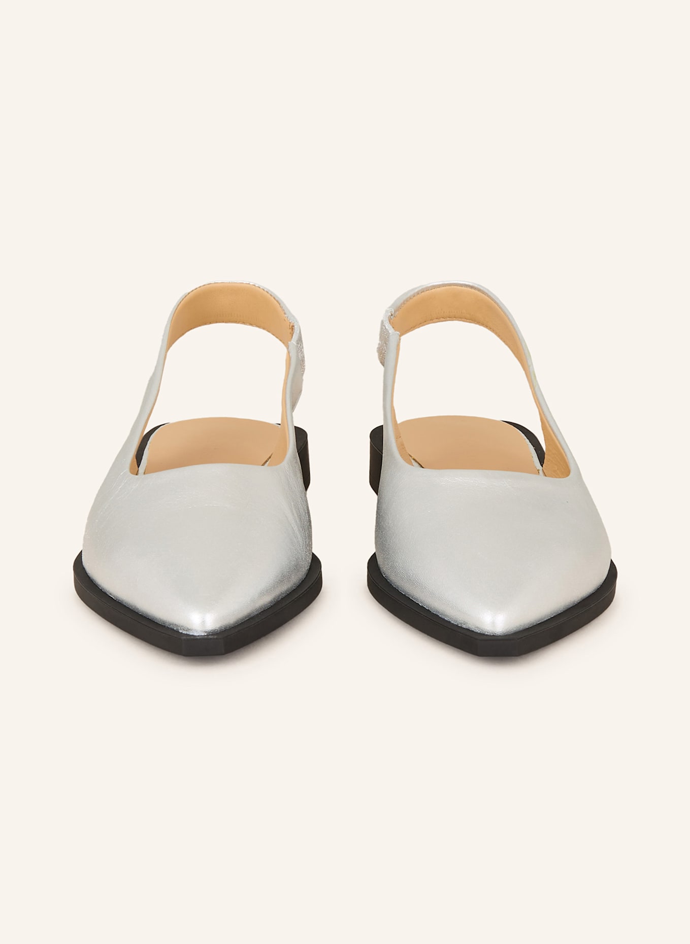 COPENHAGEN Slingback ballerinas CPH416: SILVER