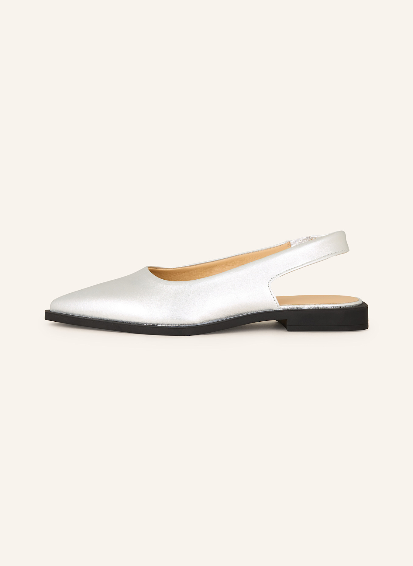 COPENHAGEN Slingback ballerinas CPH416: SILVER