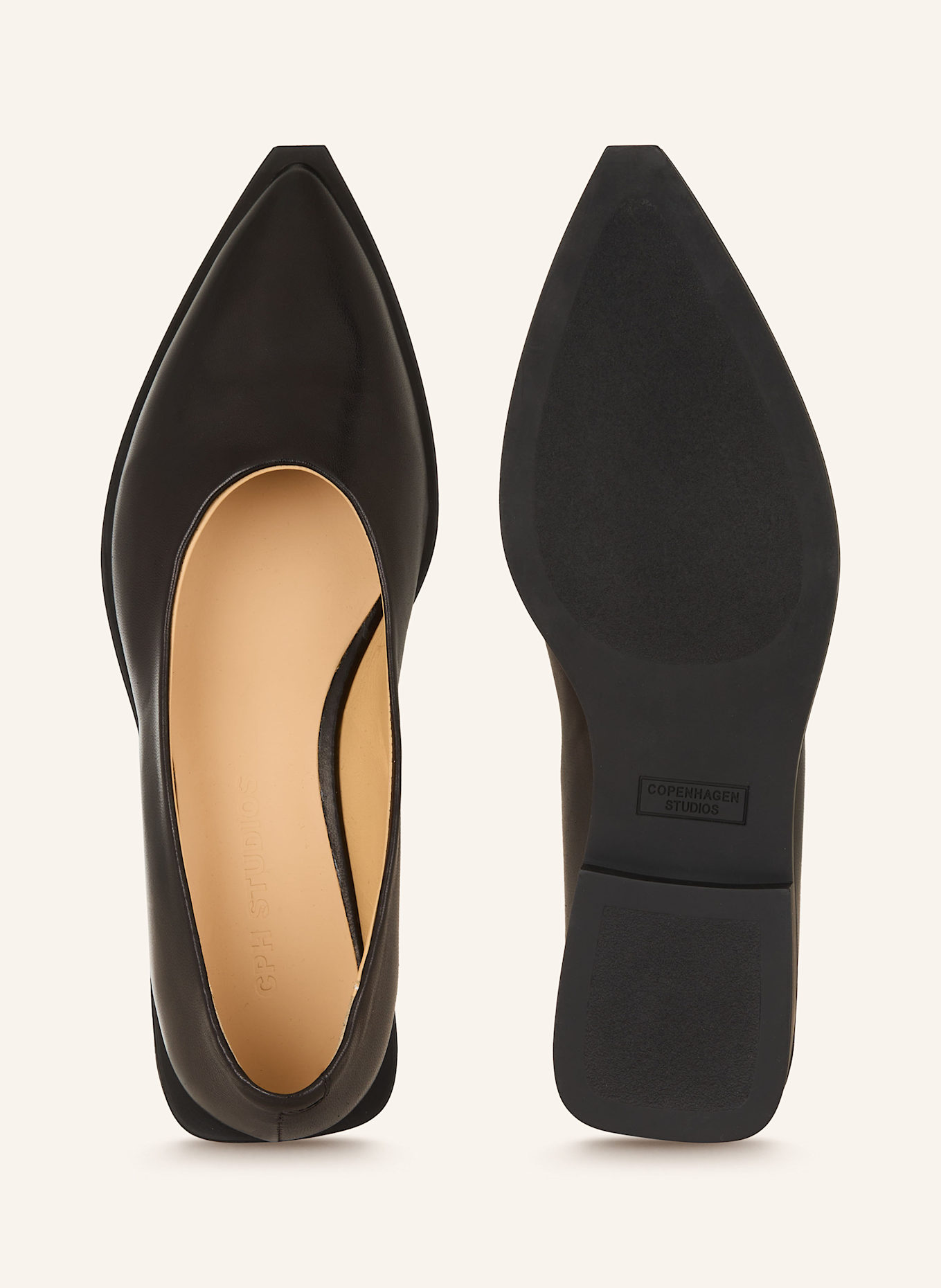 COPENHAGEN Ballet flats CPH415: BLACK