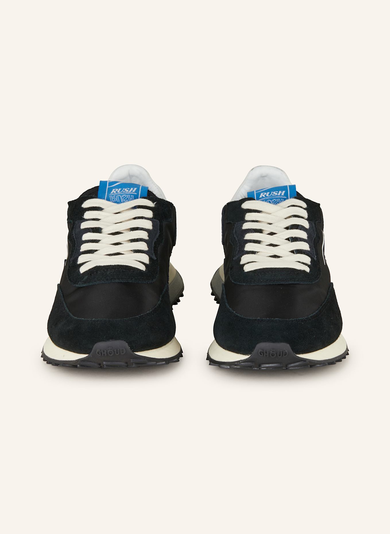 GHOUD Sneaker RUSH: SCHWARZ/ WEISS