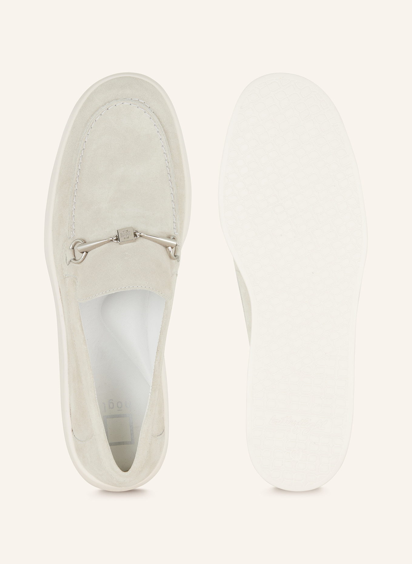 Högl Mokasíny: SVĚTLE ŠEDÁ