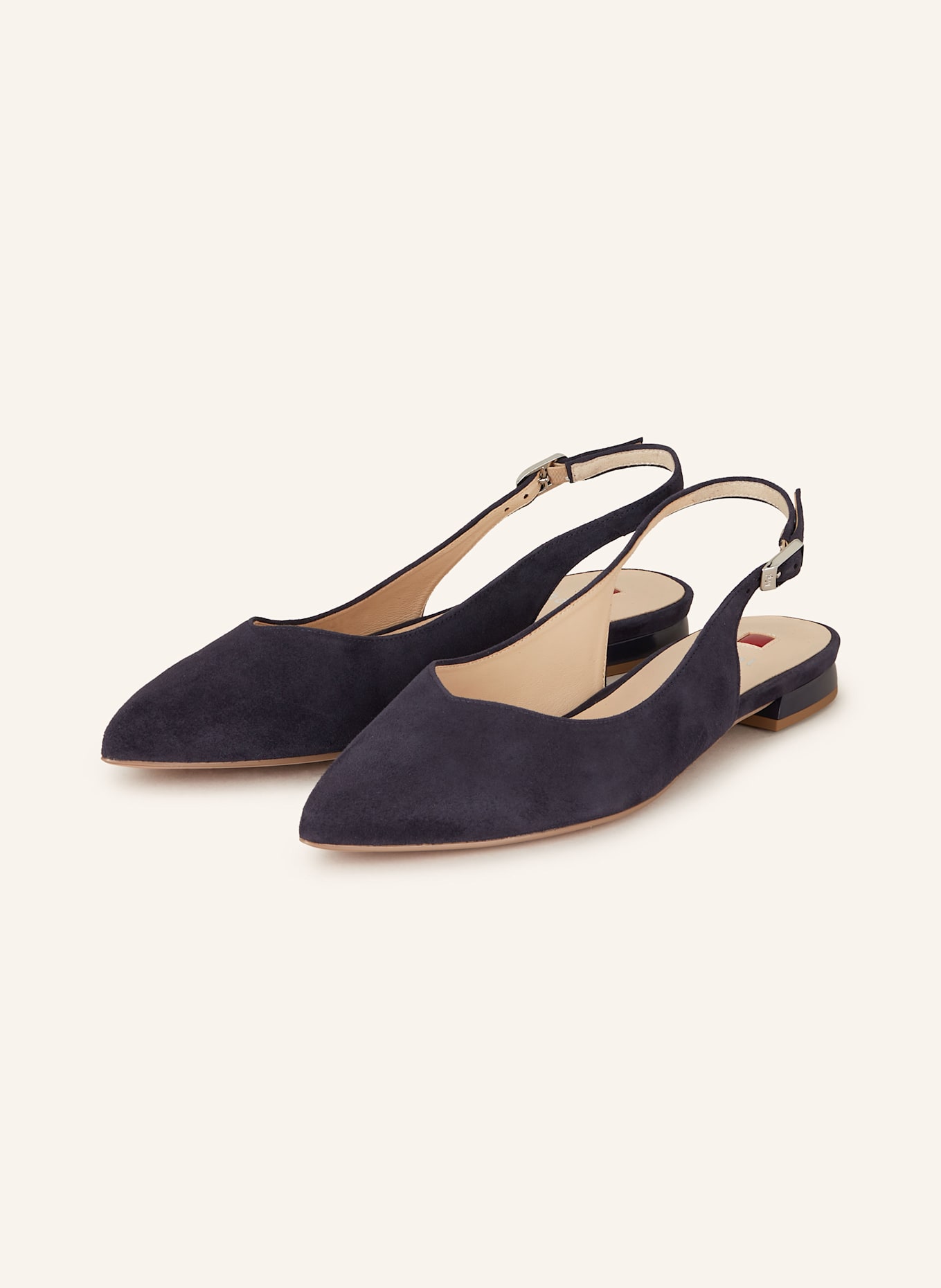 Högl Baleriny z odkrytą piętą: GRANATOWY