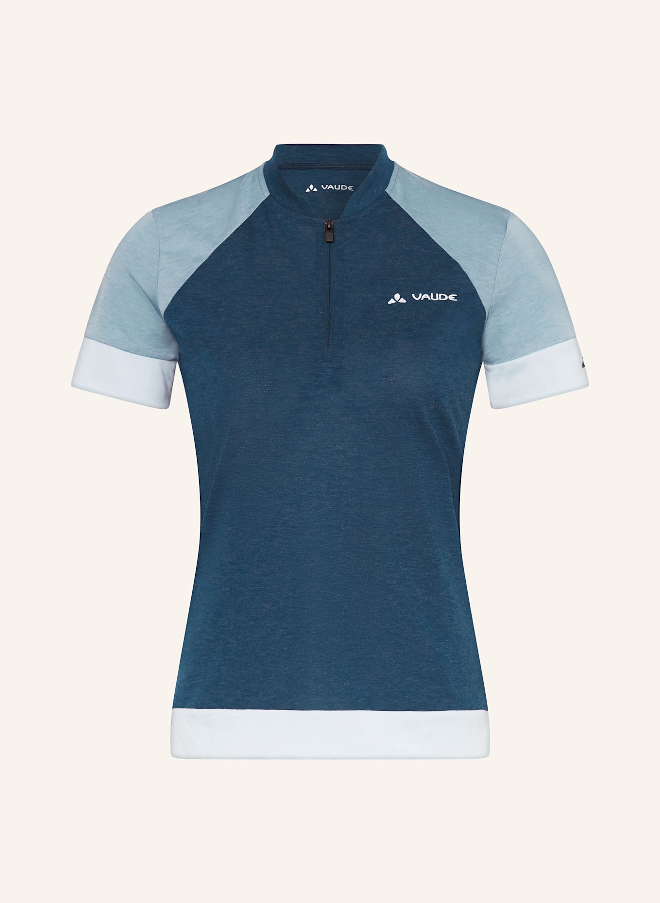 VAUDE Cycling shirt ALTISSIMO: DARK BLUE / BLUE GRAY