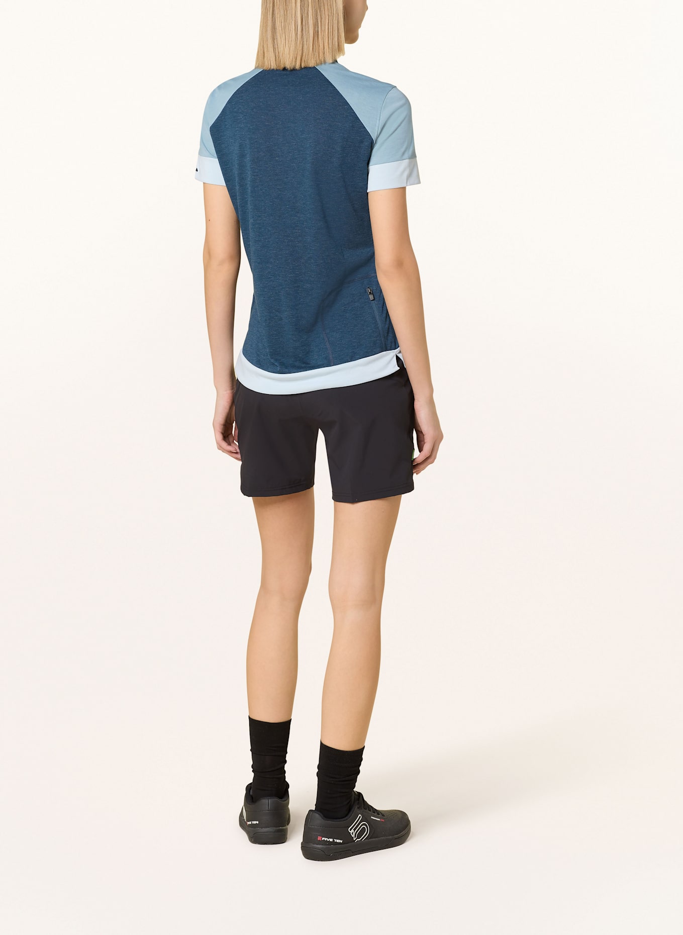 VAUDE Cycling shirt ALTISSIMO: DARK BLUE / BLUE GRAY