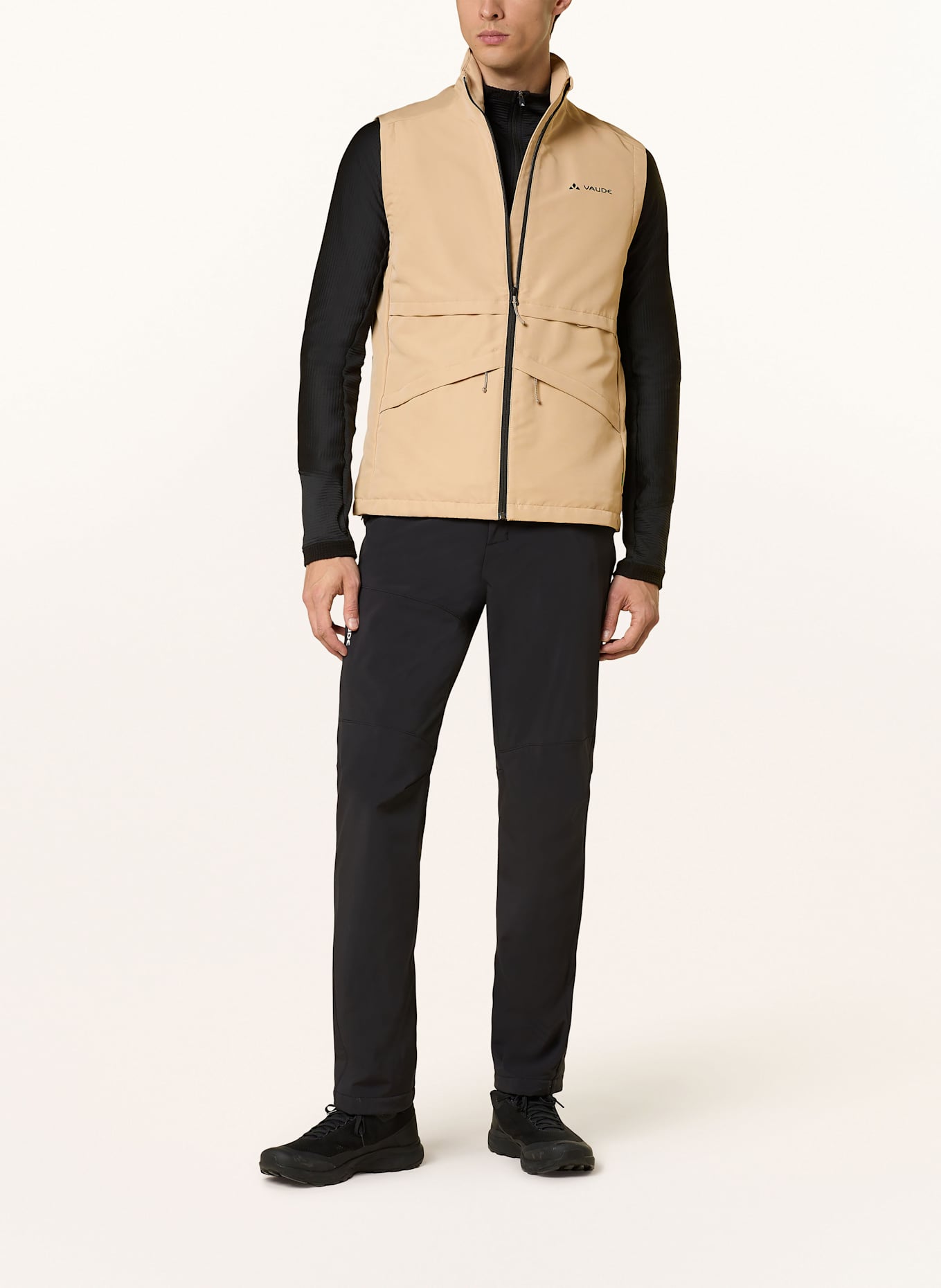 VAUDE NEYLAND functional vest: LIGHT BROWN