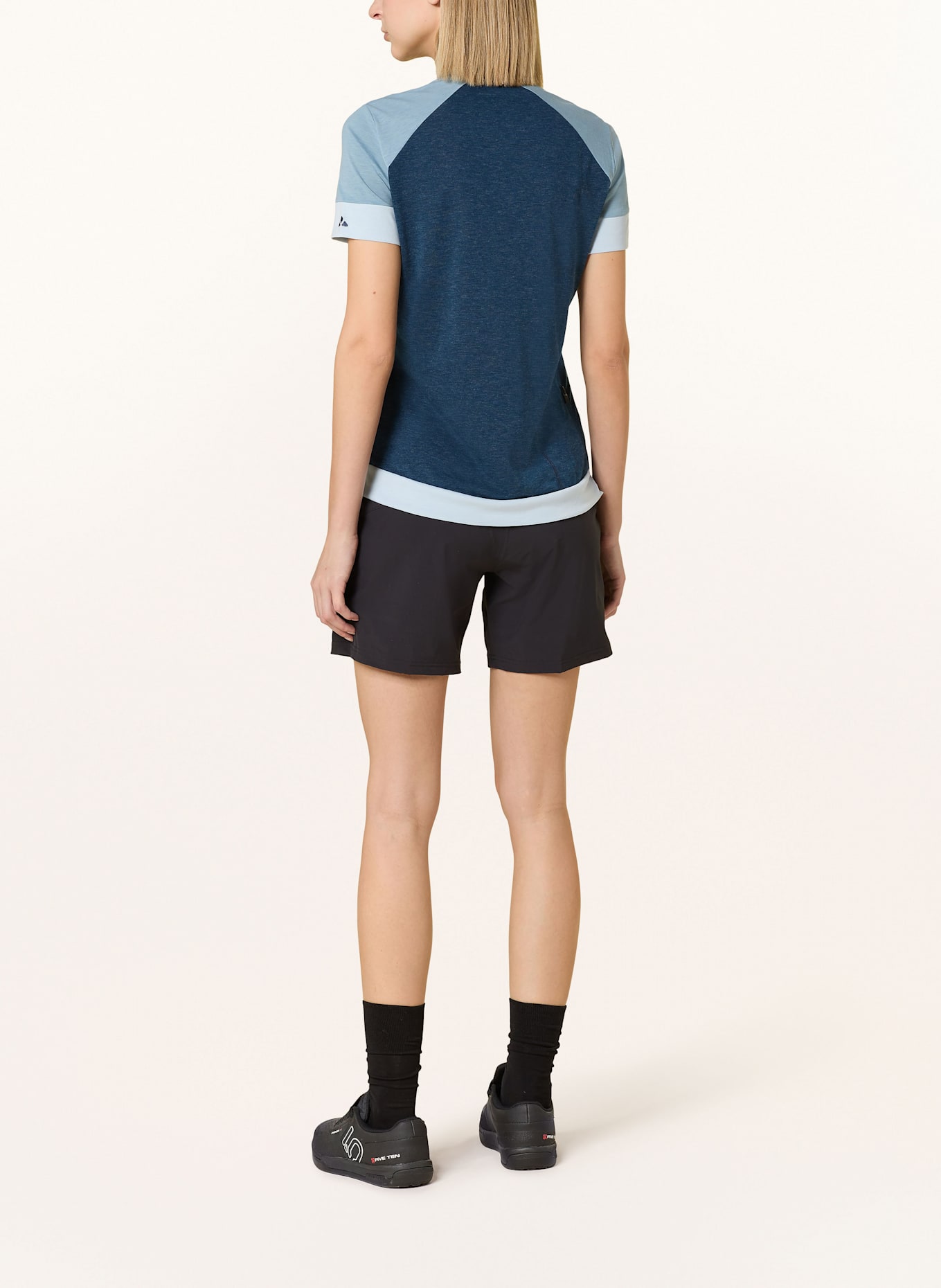 VAUDE Radhose mit gepolstertem Einsatz ALTISSIMO SHORTY: SCHWARZ