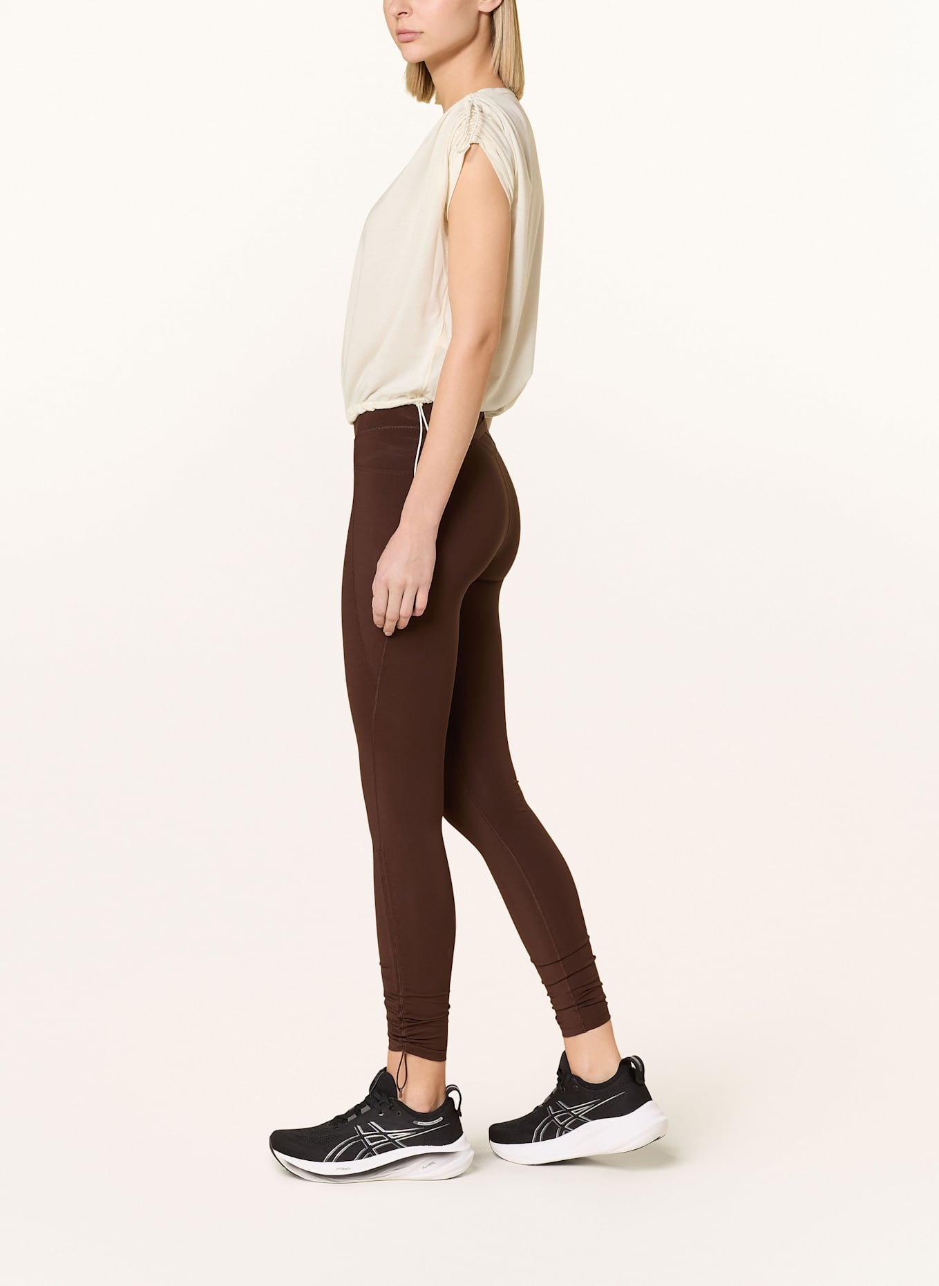 ASICS NAGINO running leggings, Color: DARK BROWN (Image 4)