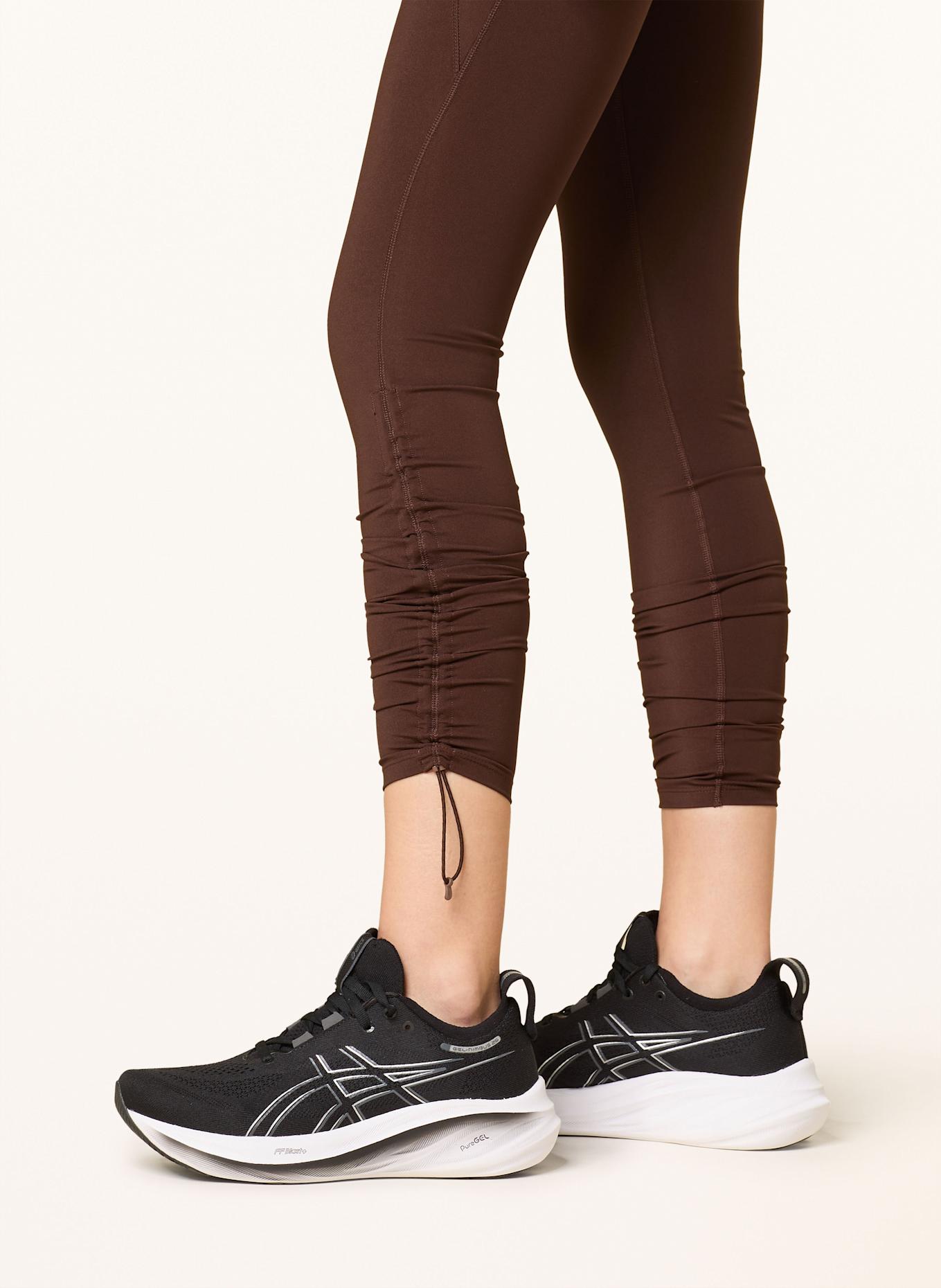 ASICS NAGINO running leggings, Color: DARK BROWN (Image 6)