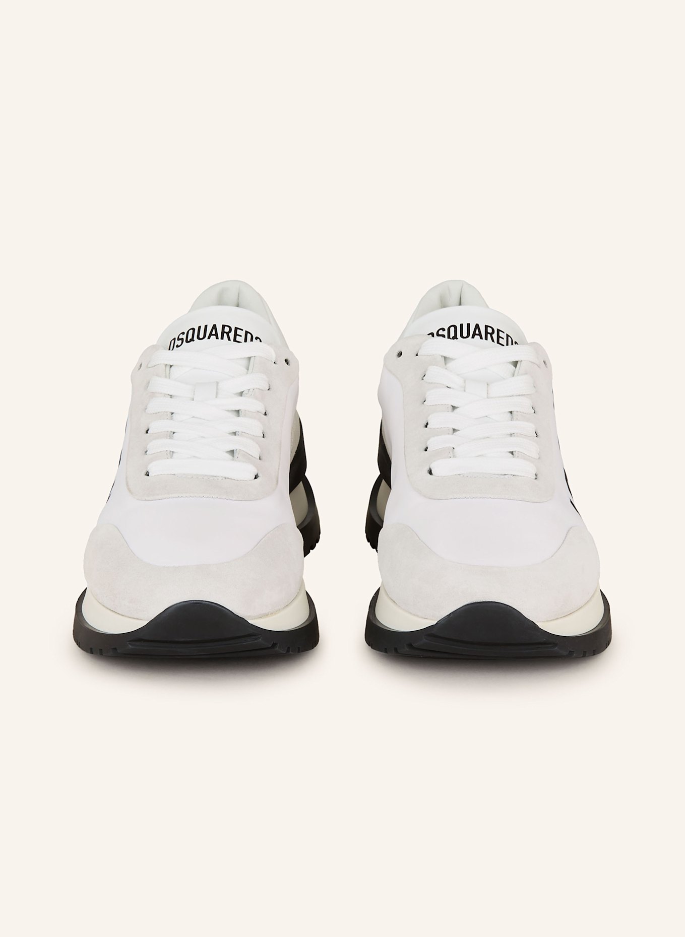 DSQUARED2 Sneaker RUNNING: WEISS/ HELLGRAU