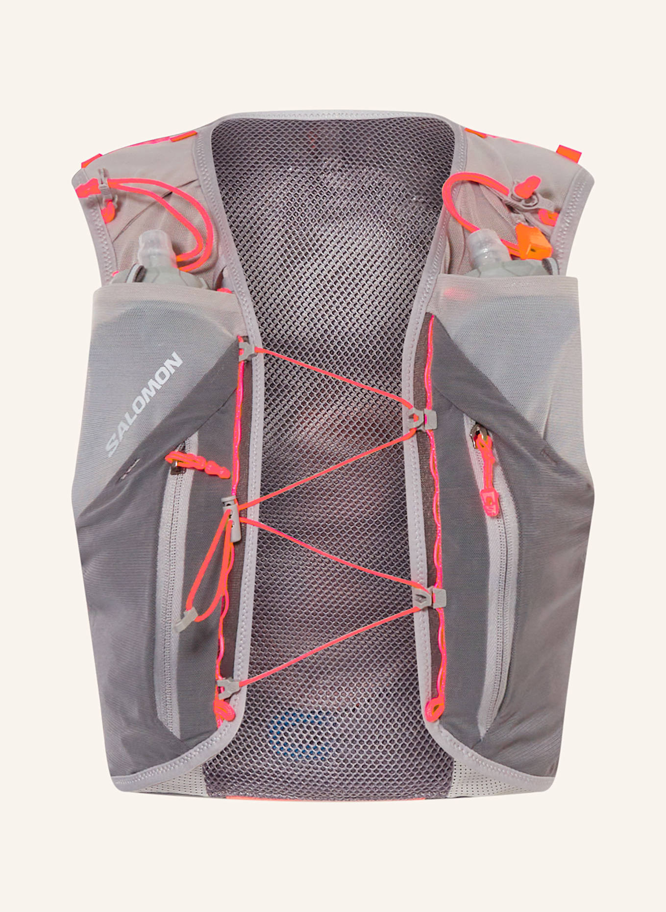 SALOMON Laufweste ADV SKIN 12: GRAU/ HELLGRAU/ ORANGE