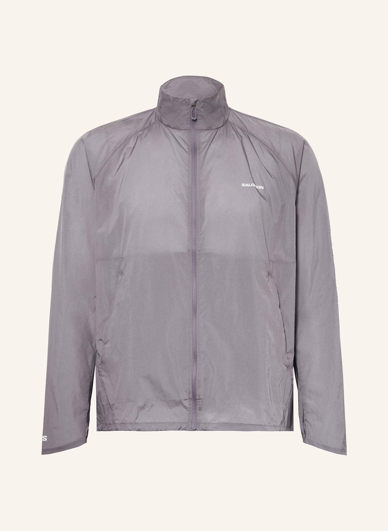 SALOMON Laufjacke SHAKEOUT FLY: BLAUGRAU