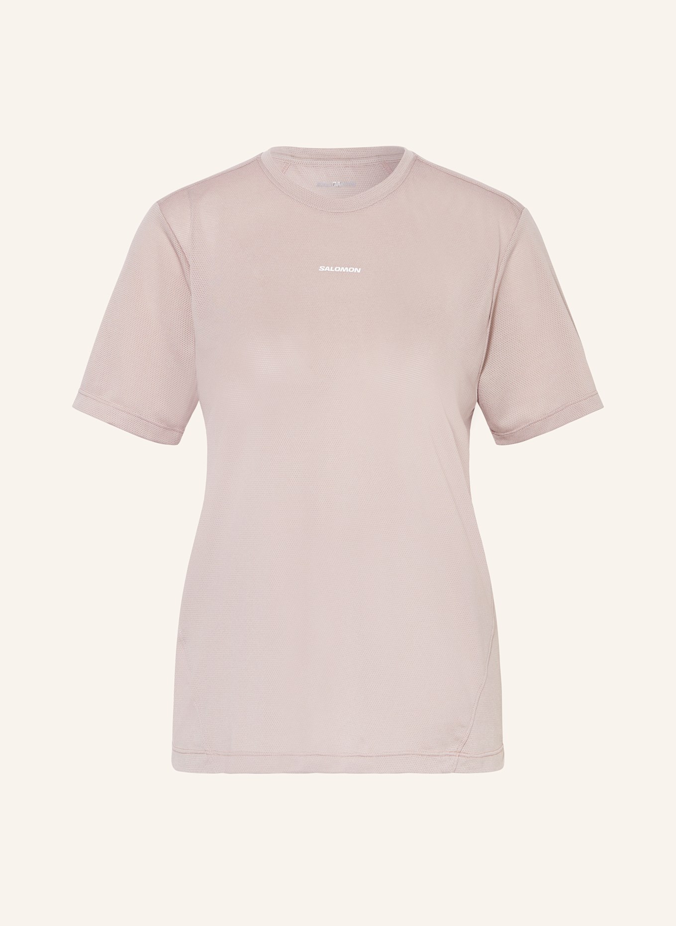 SALOMON Laufshirt SHKOUT CORE: TAUPE