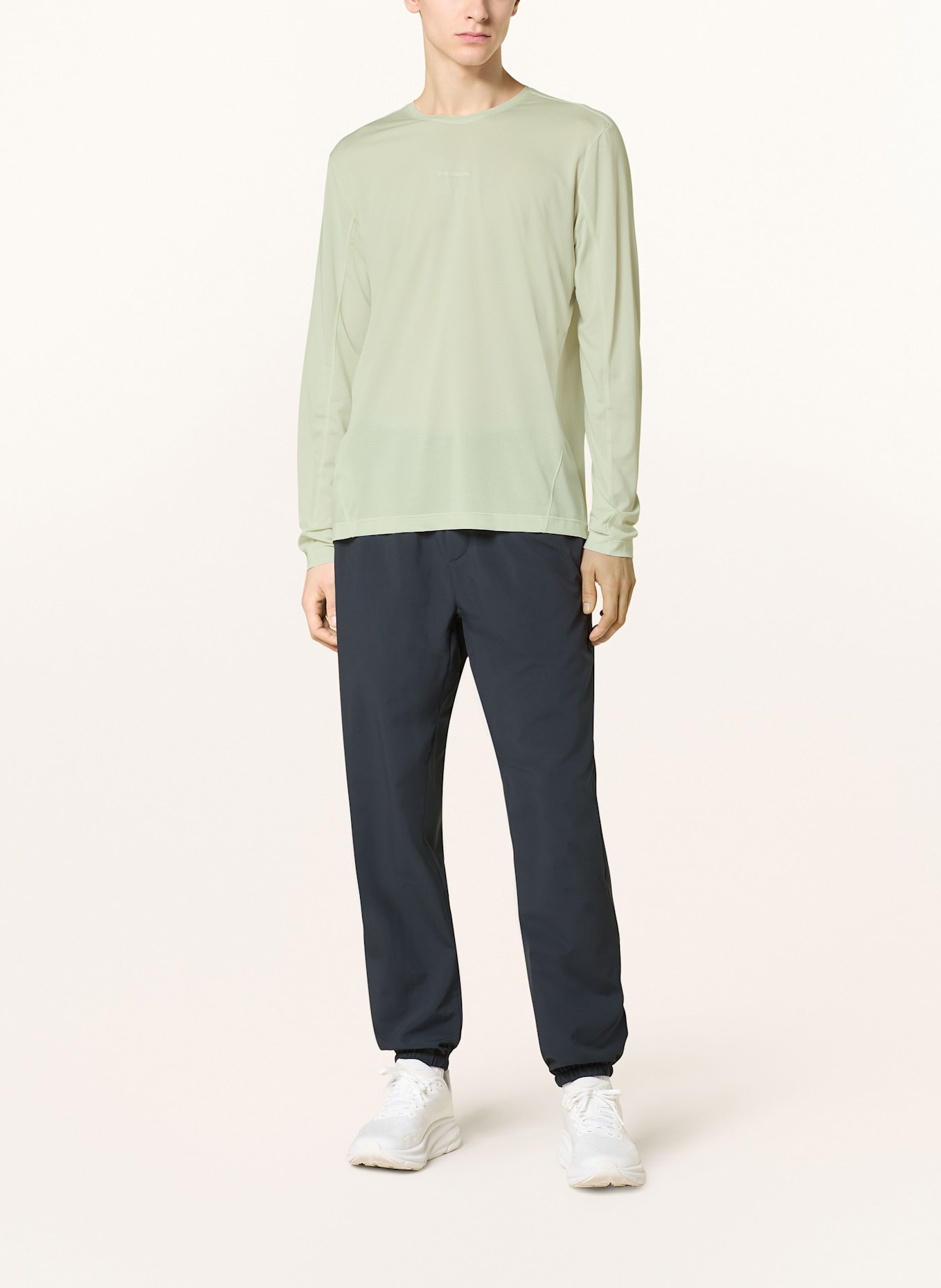 SALOMON Laufshirt SHKOUT CORE LS: HELLGELB