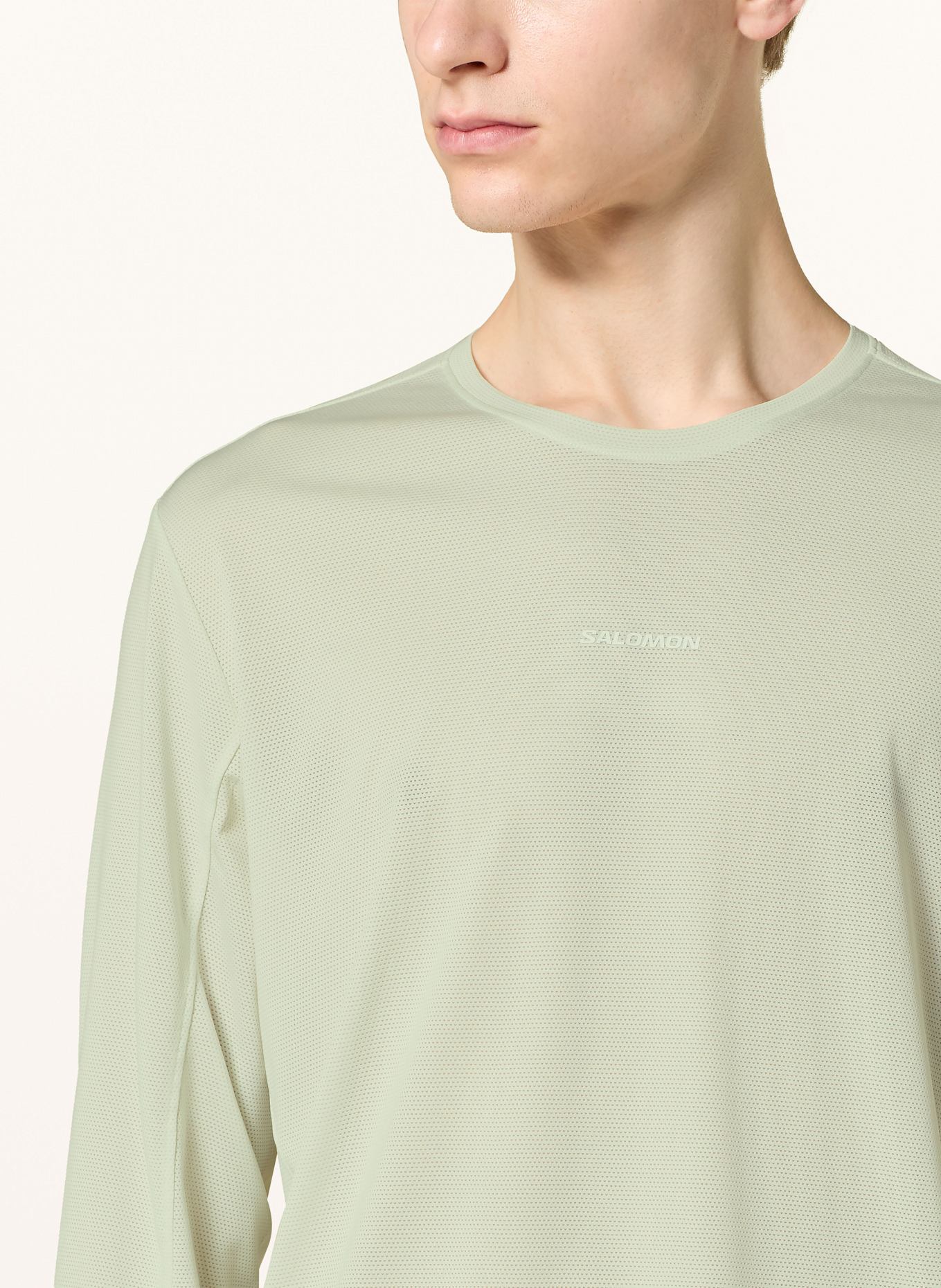 SALOMON Laufshirt SHKOUT CORE LS: HELLGELB