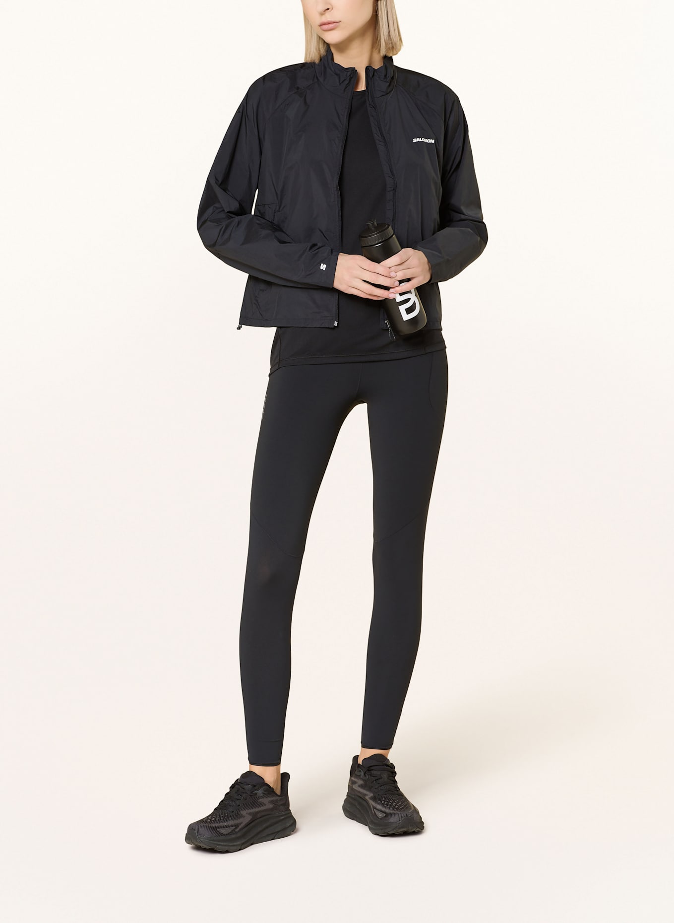SALOMON Lauf-Tights SENSE STOW: SCHWARZ