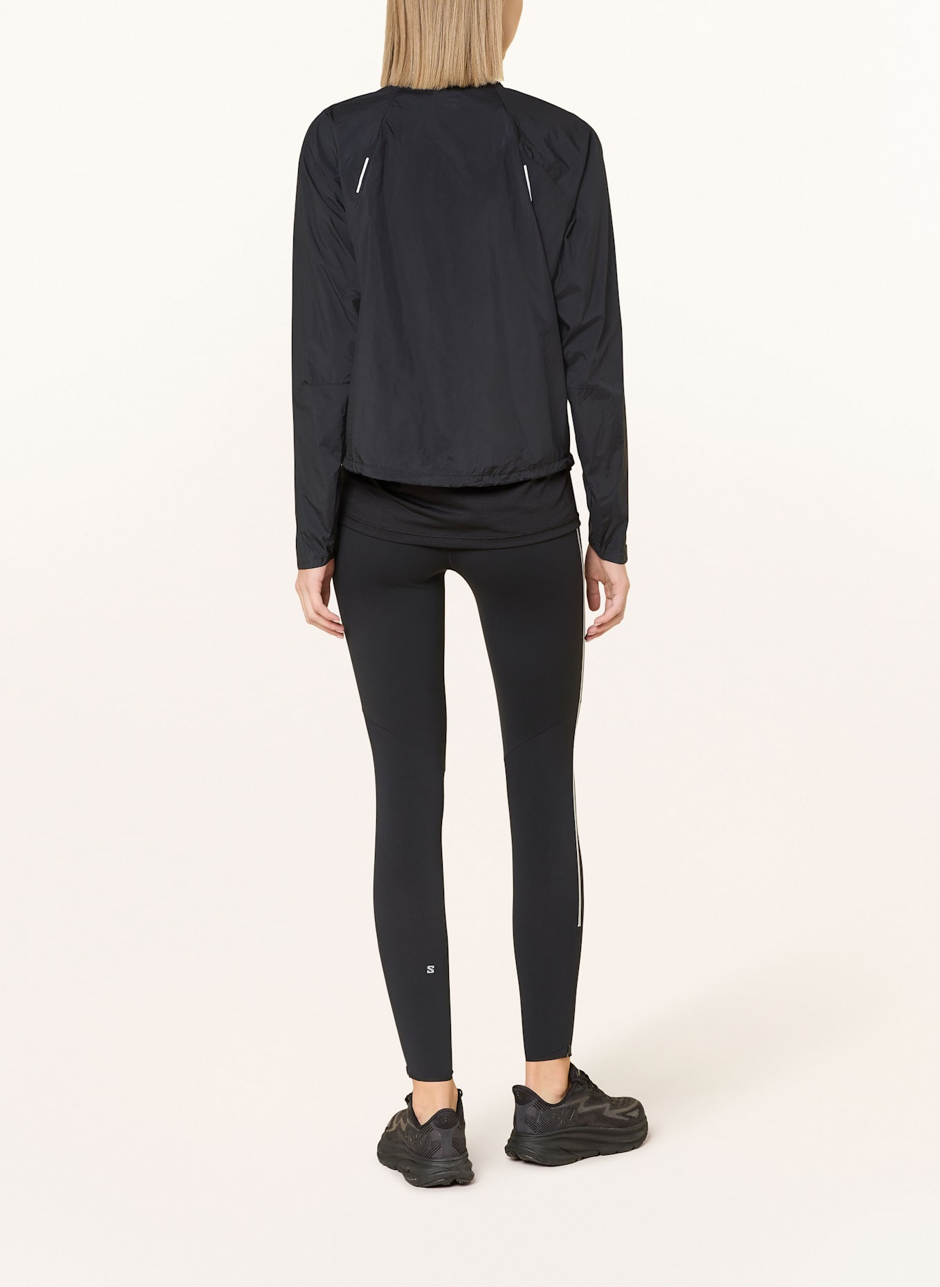 SALOMON Lauf-Tights SENSE STOW: SCHWARZ