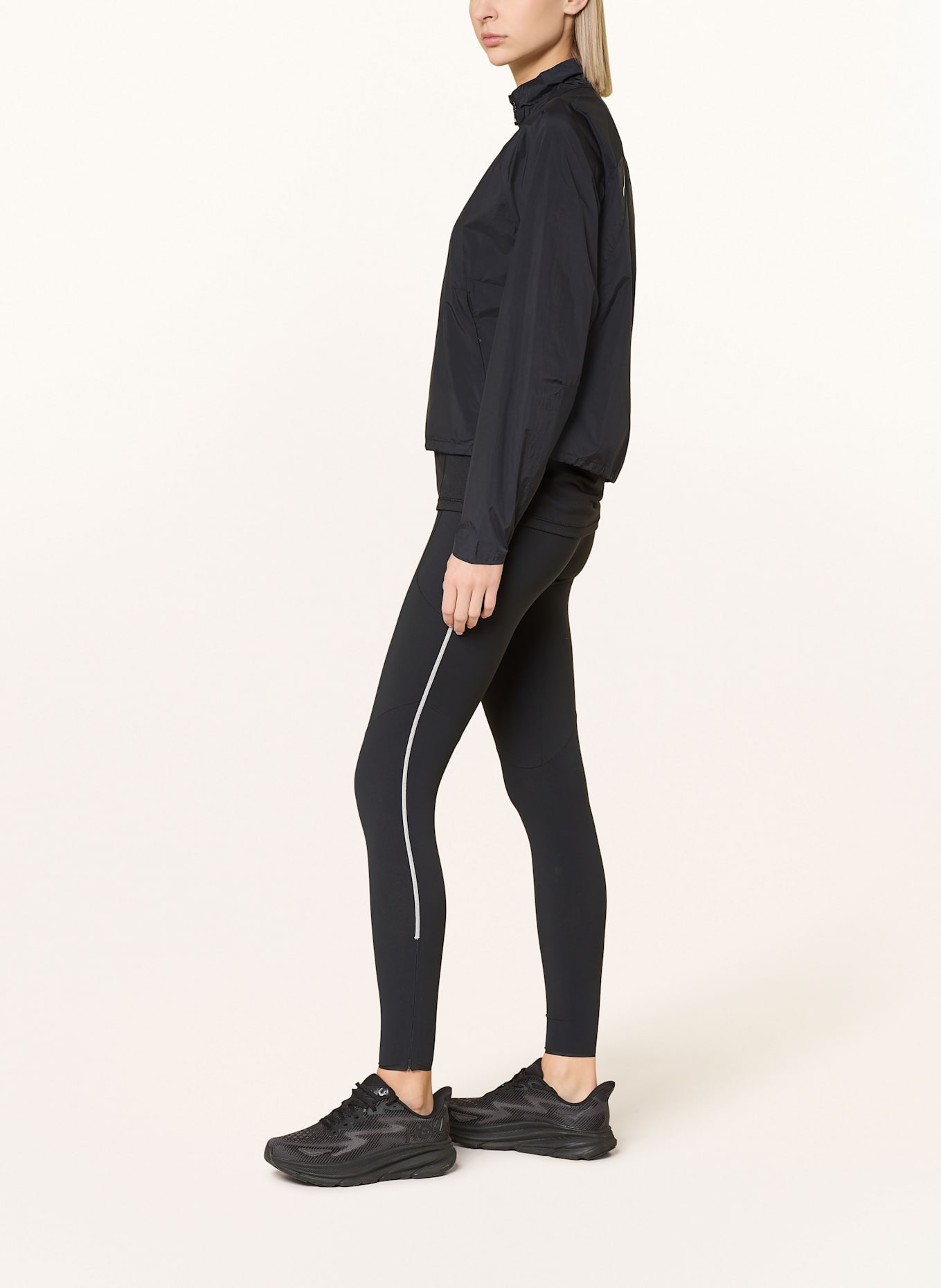 SALOMON Lauf-Tights SENSE STOW: SCHWARZ