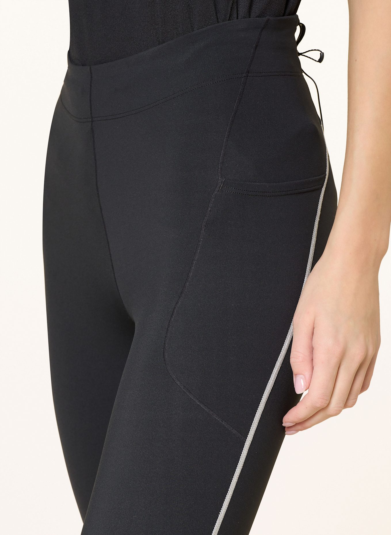 SALOMON Lauf-Tights SENSE STOW: SCHWARZ