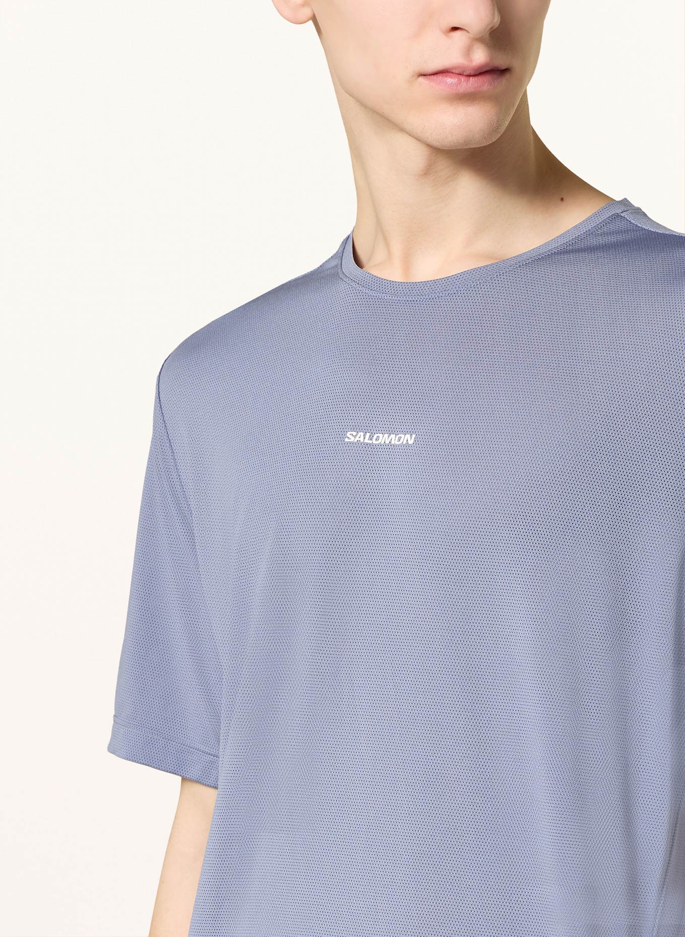 SALOMON Laufshirt SHKOUT CORE: BLAUGRAU