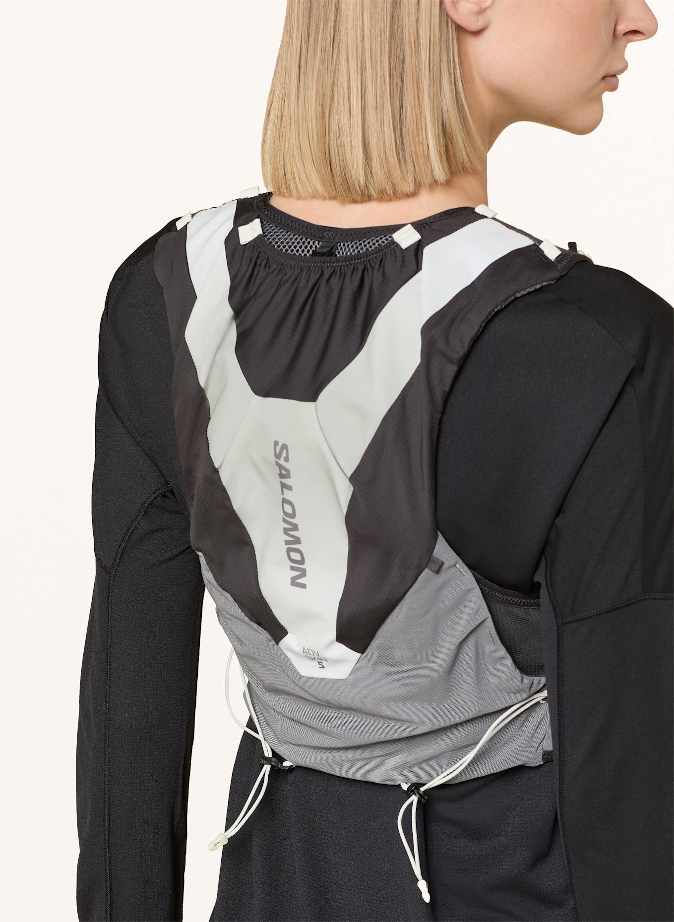 SALOMON Laufweste ADV SKIN 5: GRAU/ DUNKELGRAU