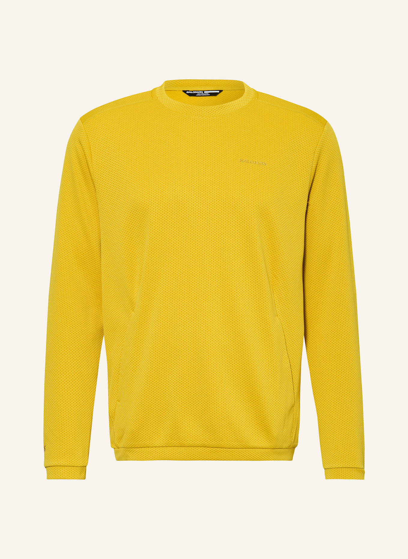 SALOMON Longsleeve MOTOMESH: GELB
