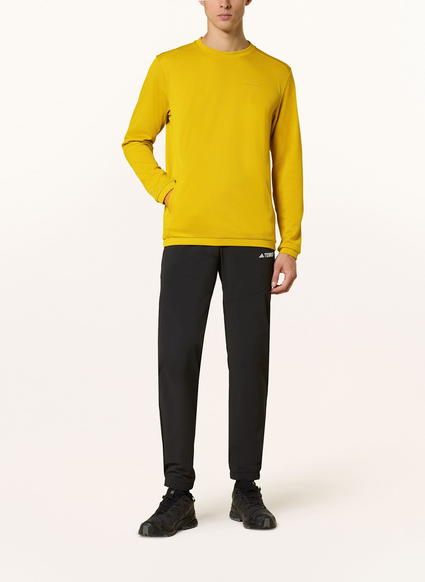 SALOMON Longsleeve MOTOMESH: GELB