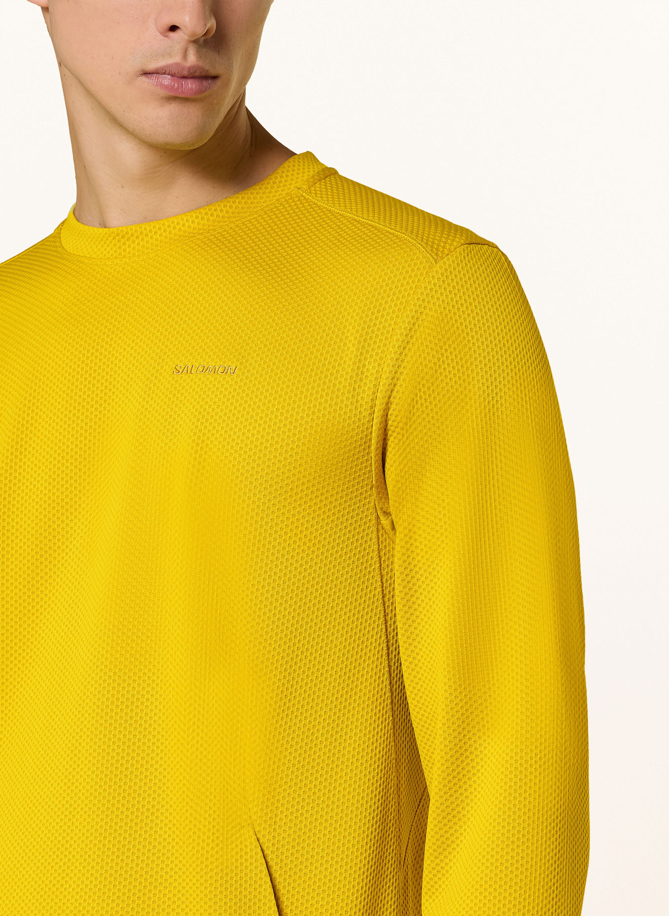 SALOMON Longsleeve MOTOMESH: GELB