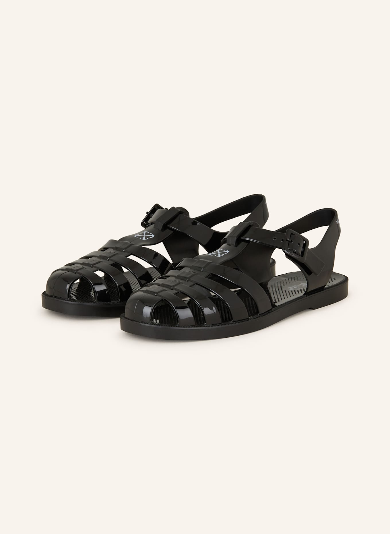 Off-White Sandalen: SCHWARZ