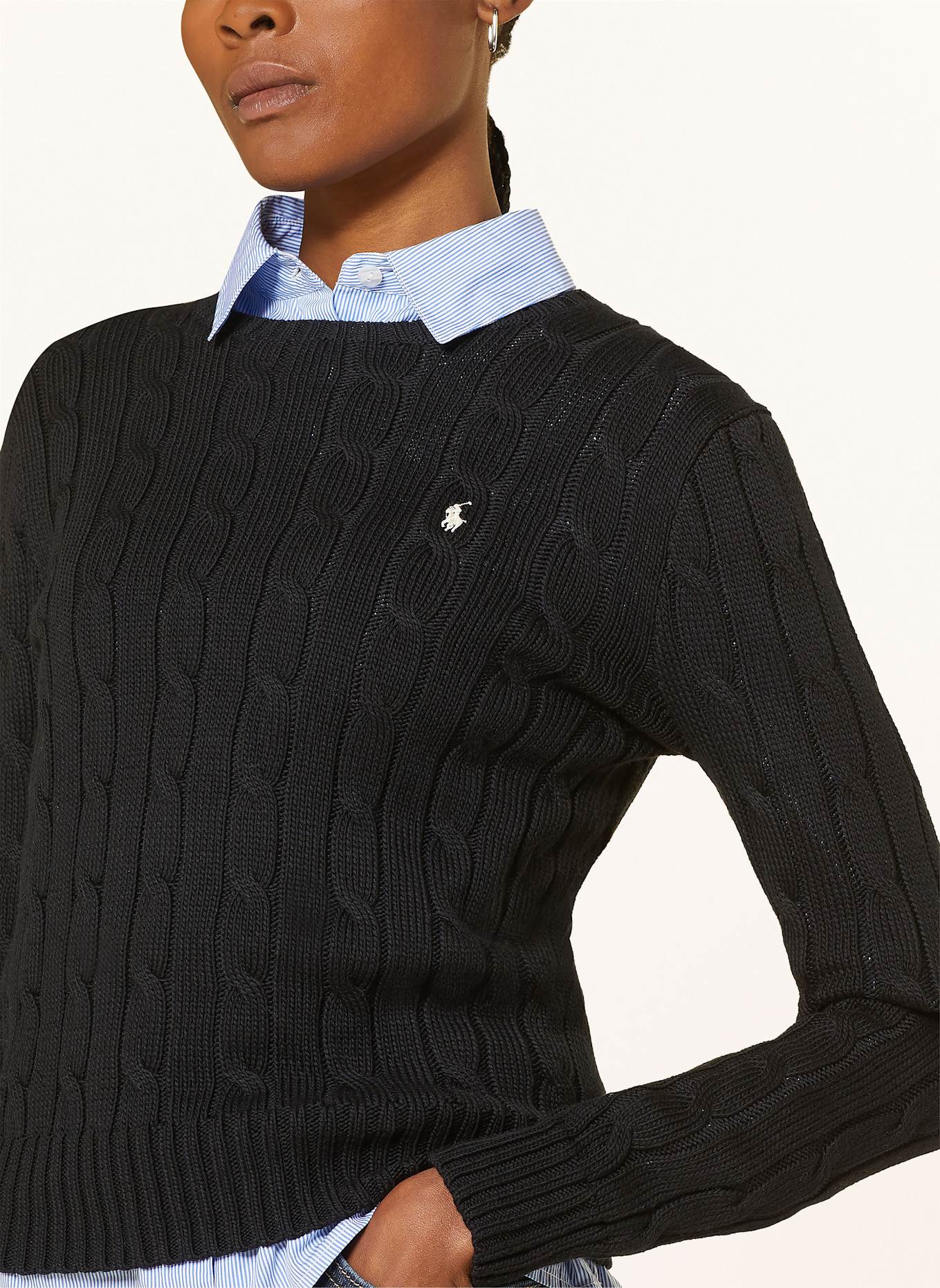 POLO RALPH LAUREN Pullover: SCHWARZ