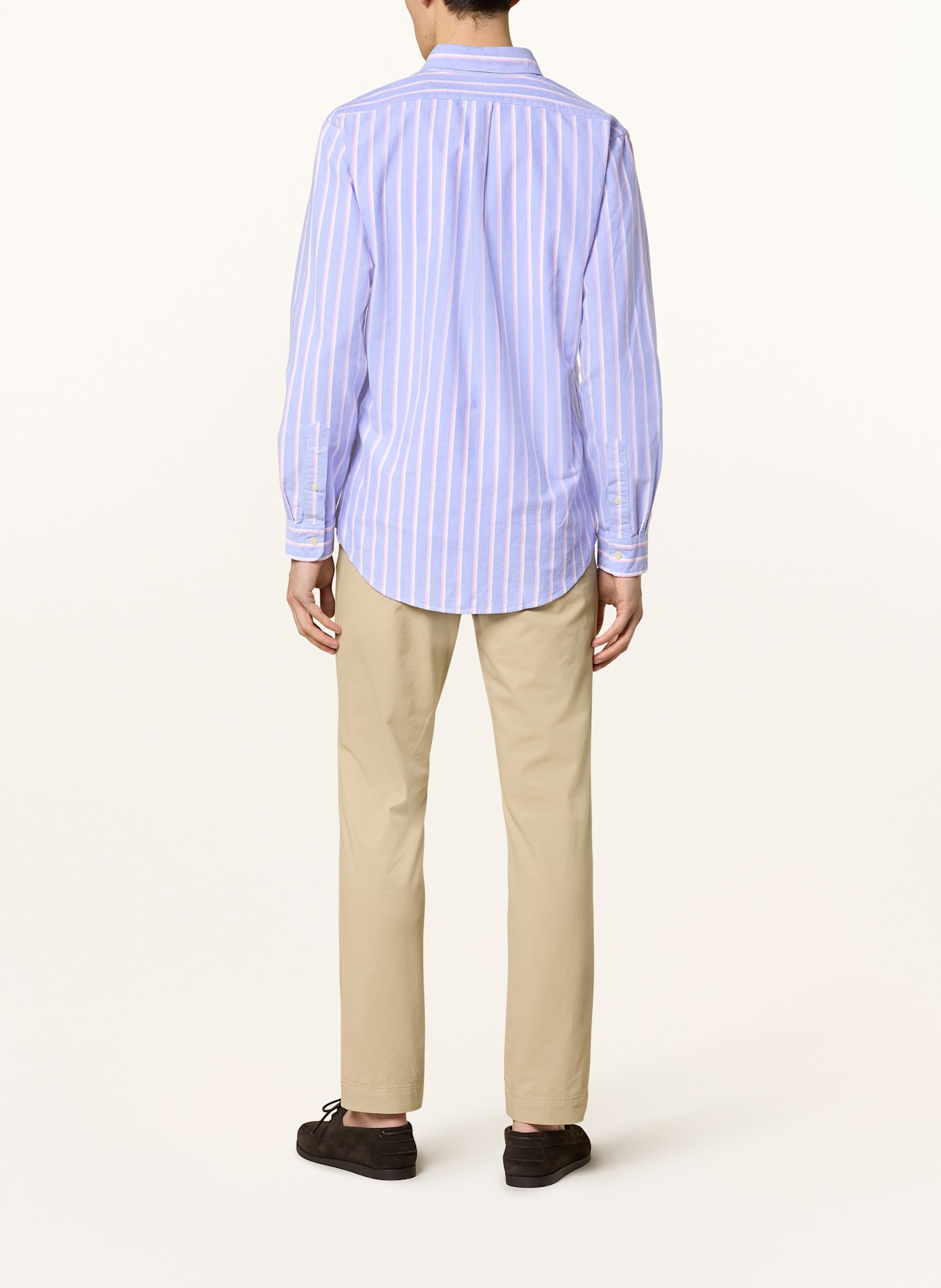 POLO RALPH LAUREN Oxfordhemd Custom Fit: BLAU / WEISS / ROSA