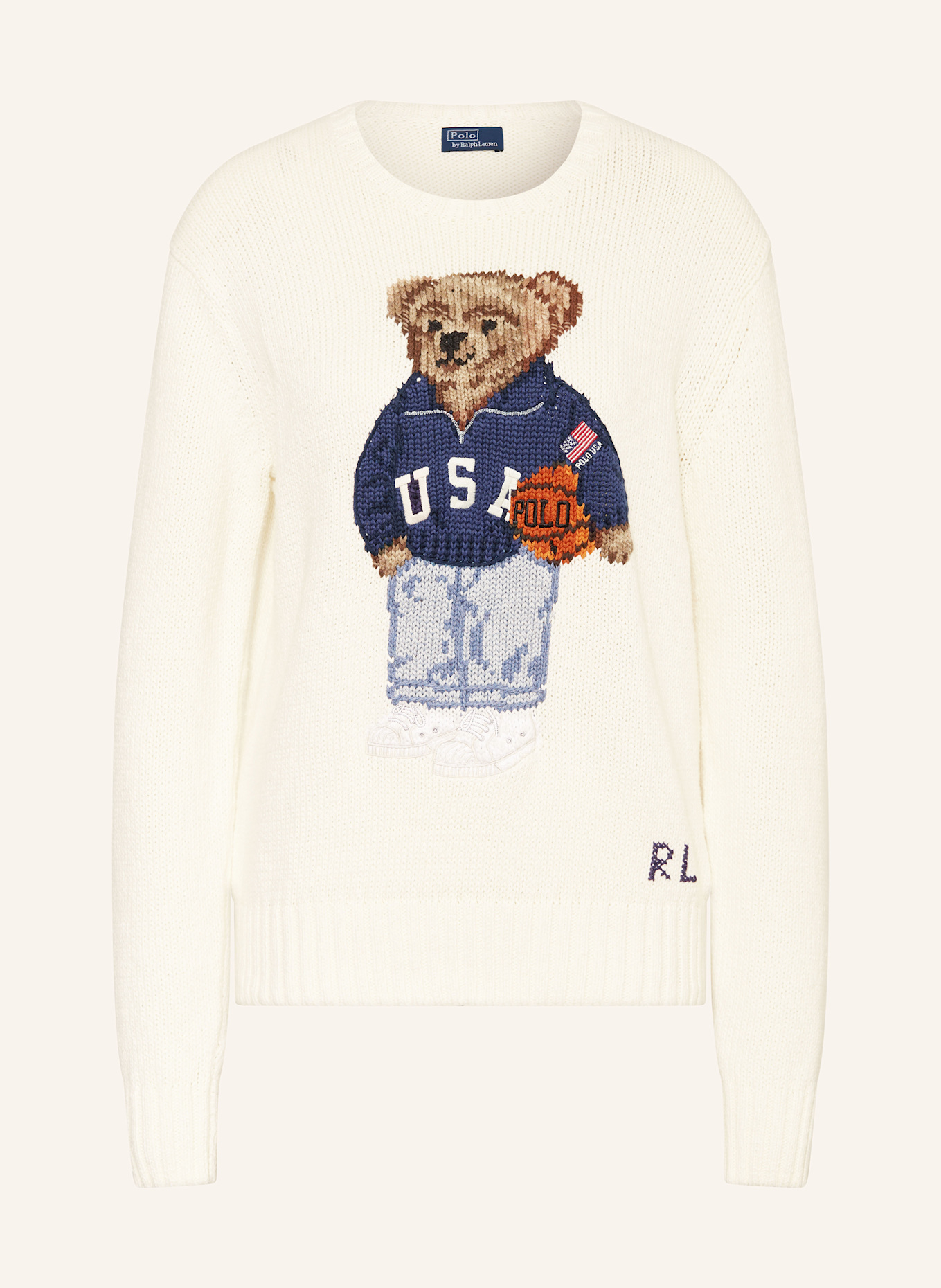 POLO RALPH LAUREN Pullover: WEISS