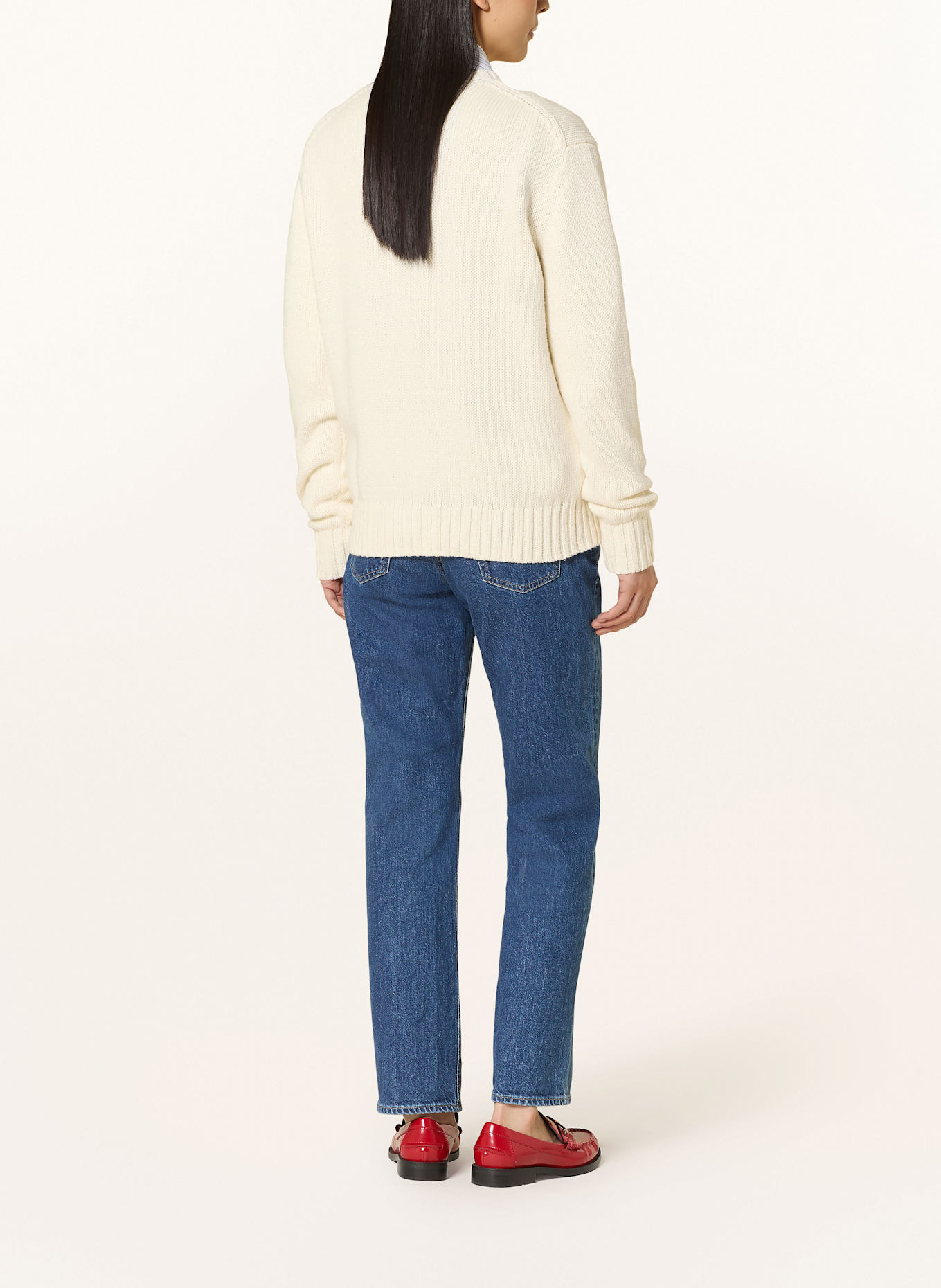 POLO RALPH LAUREN Pullover: WEISS